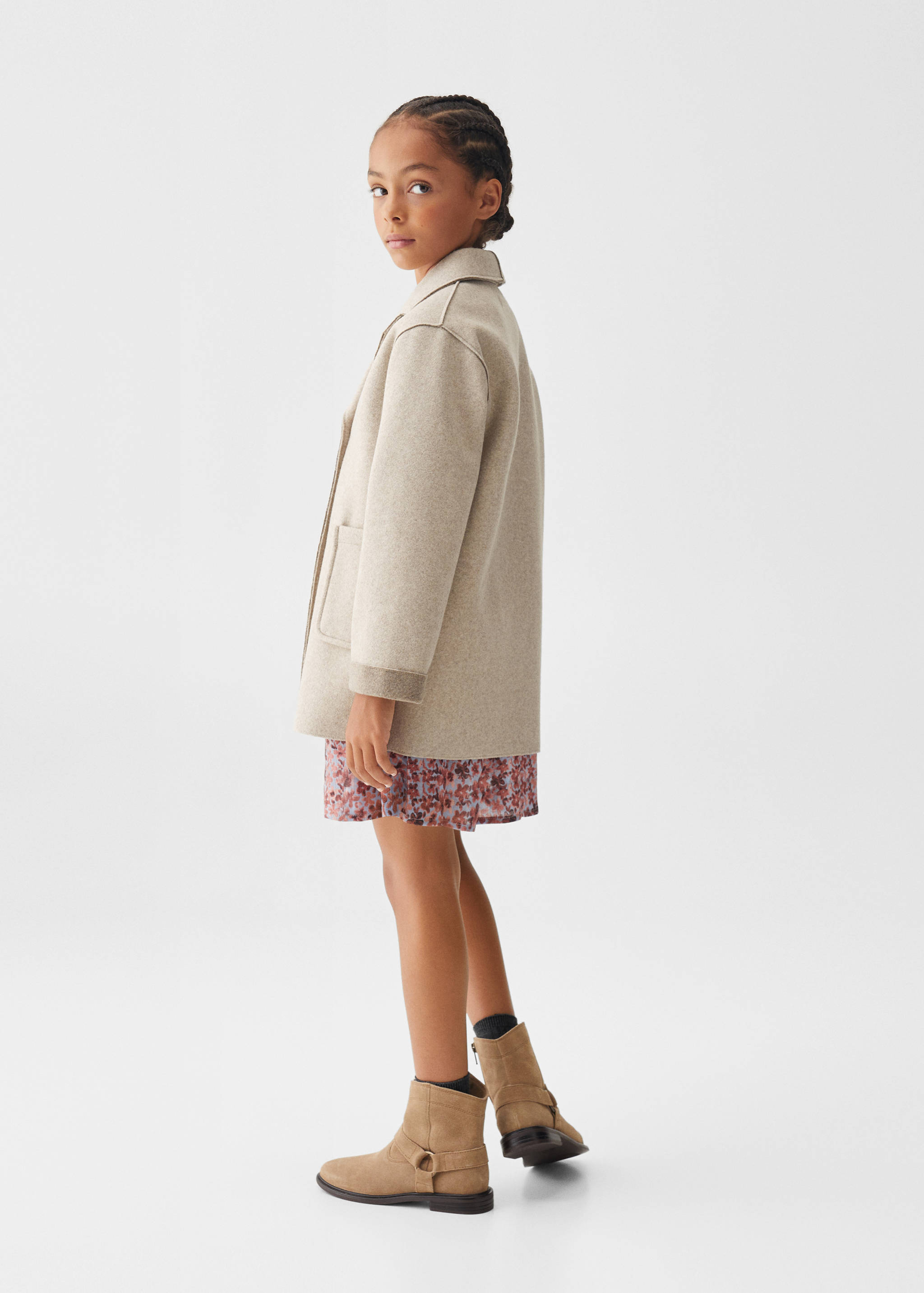 Zweireihiger Mantel - Rückseite des Artikels