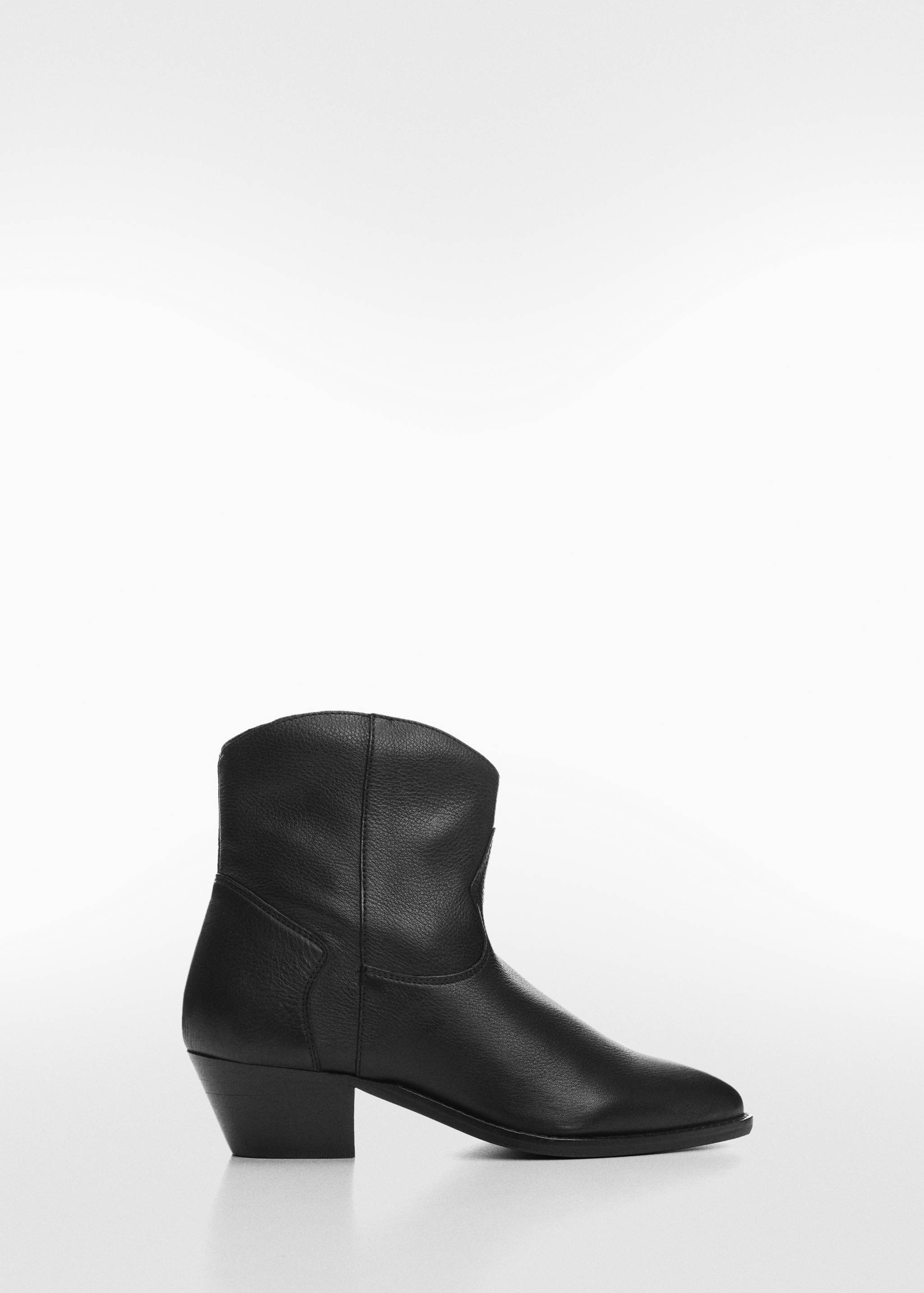 Kožené kotníčkové boty cowboy - Zboží bez modelu