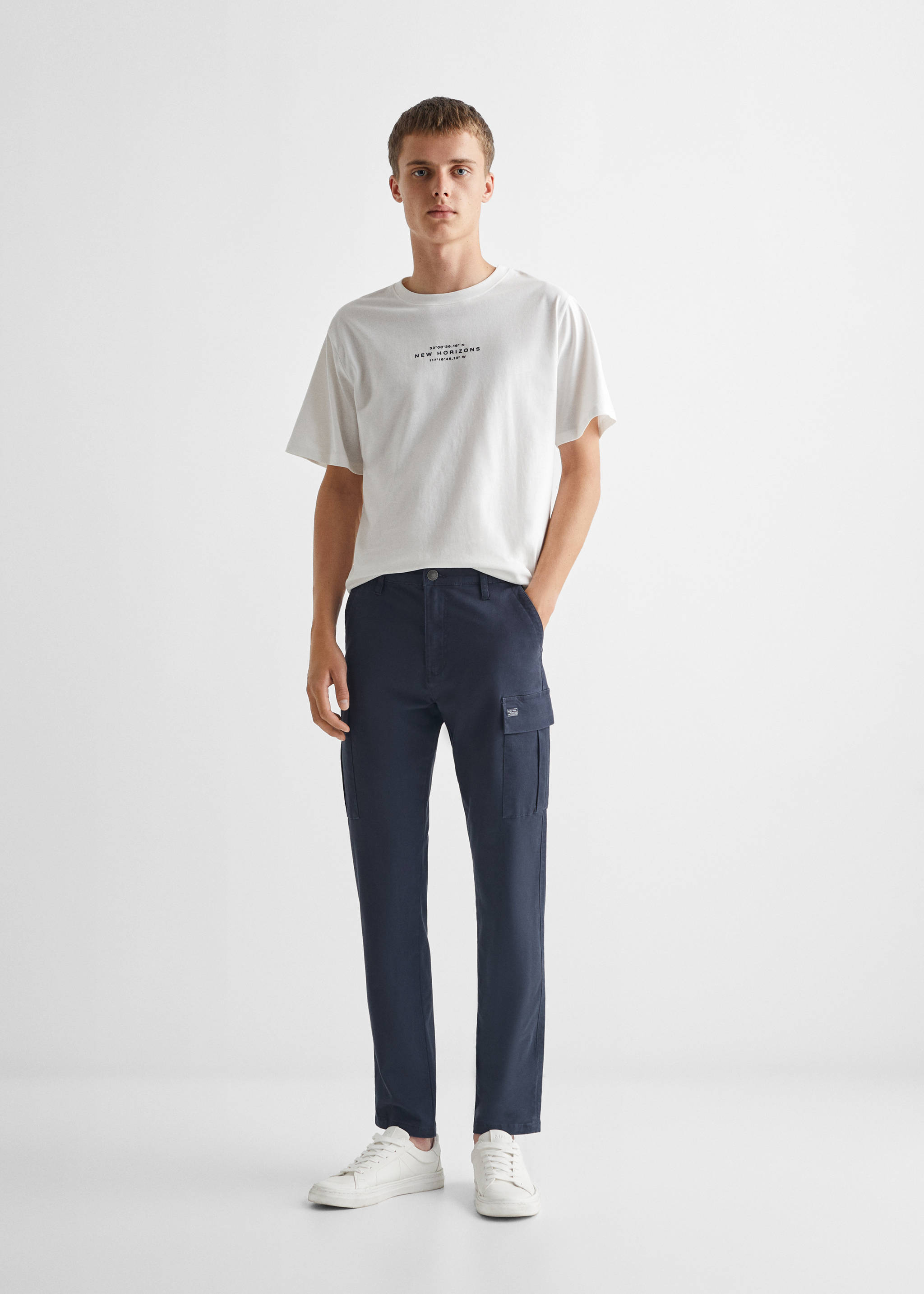 Pantalon cargo coton - Plan général