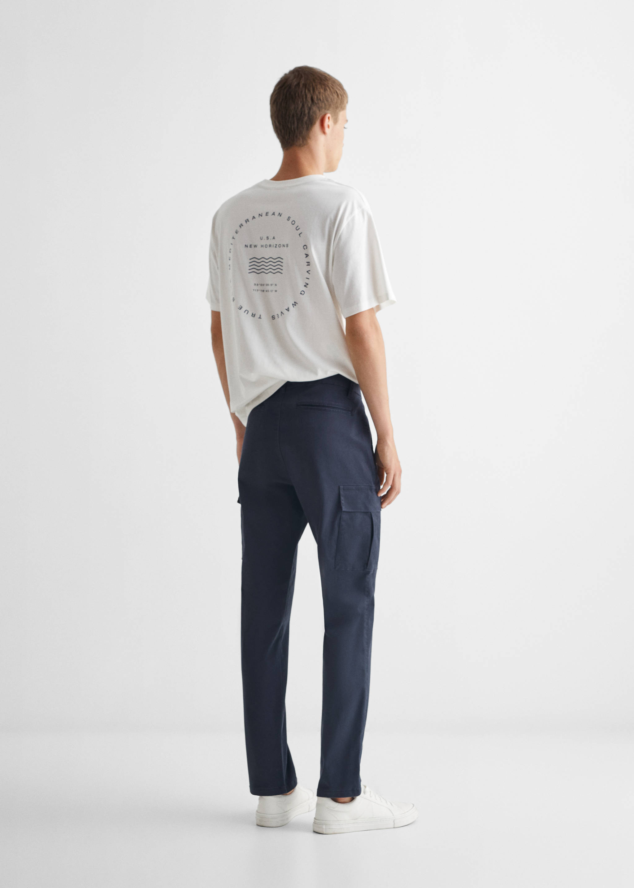 Pantalon cargo coton - Verso de l’article