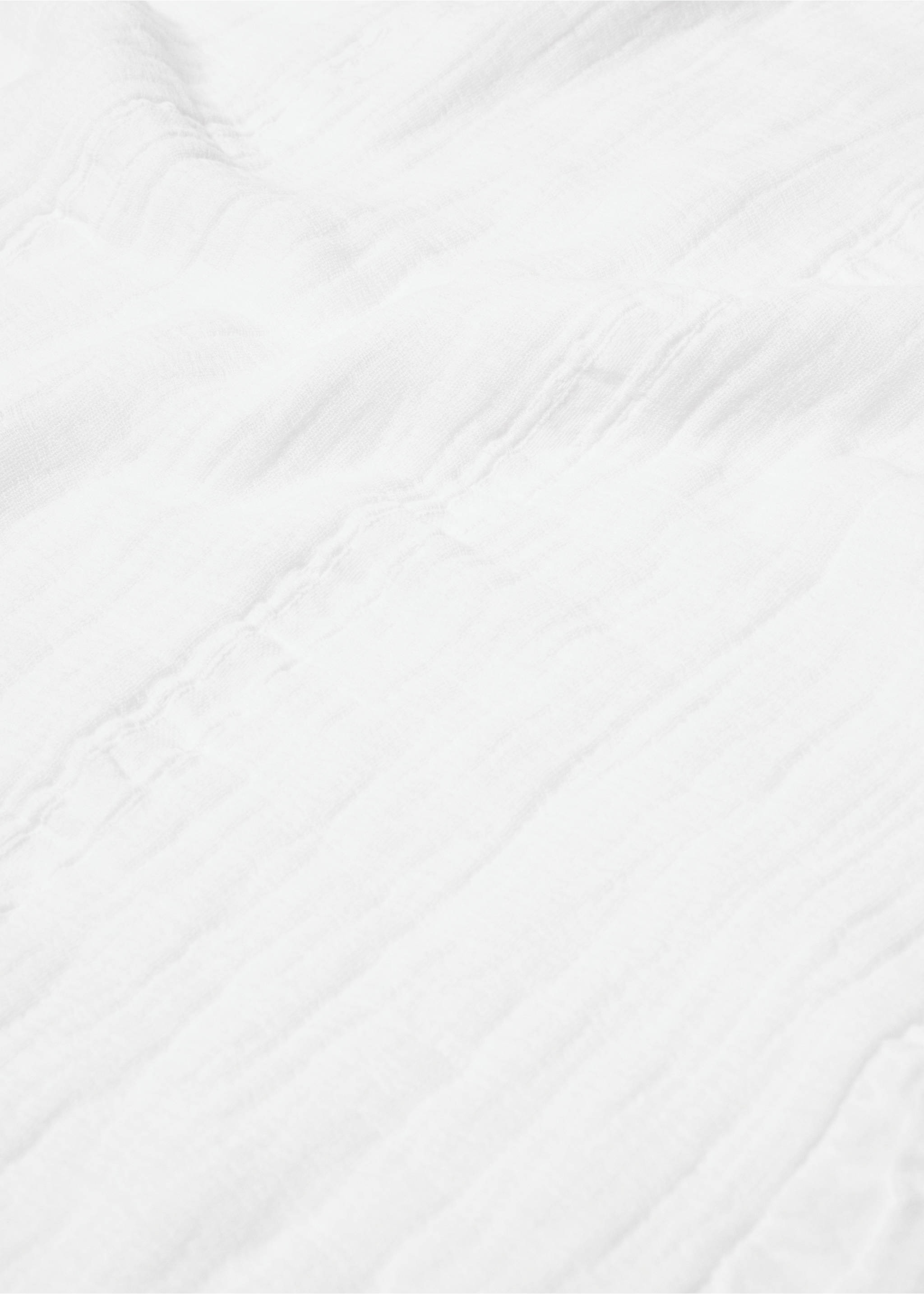 Bedspread linen cotton - Details of the article 2, Off White. Ref: 57054043-00.