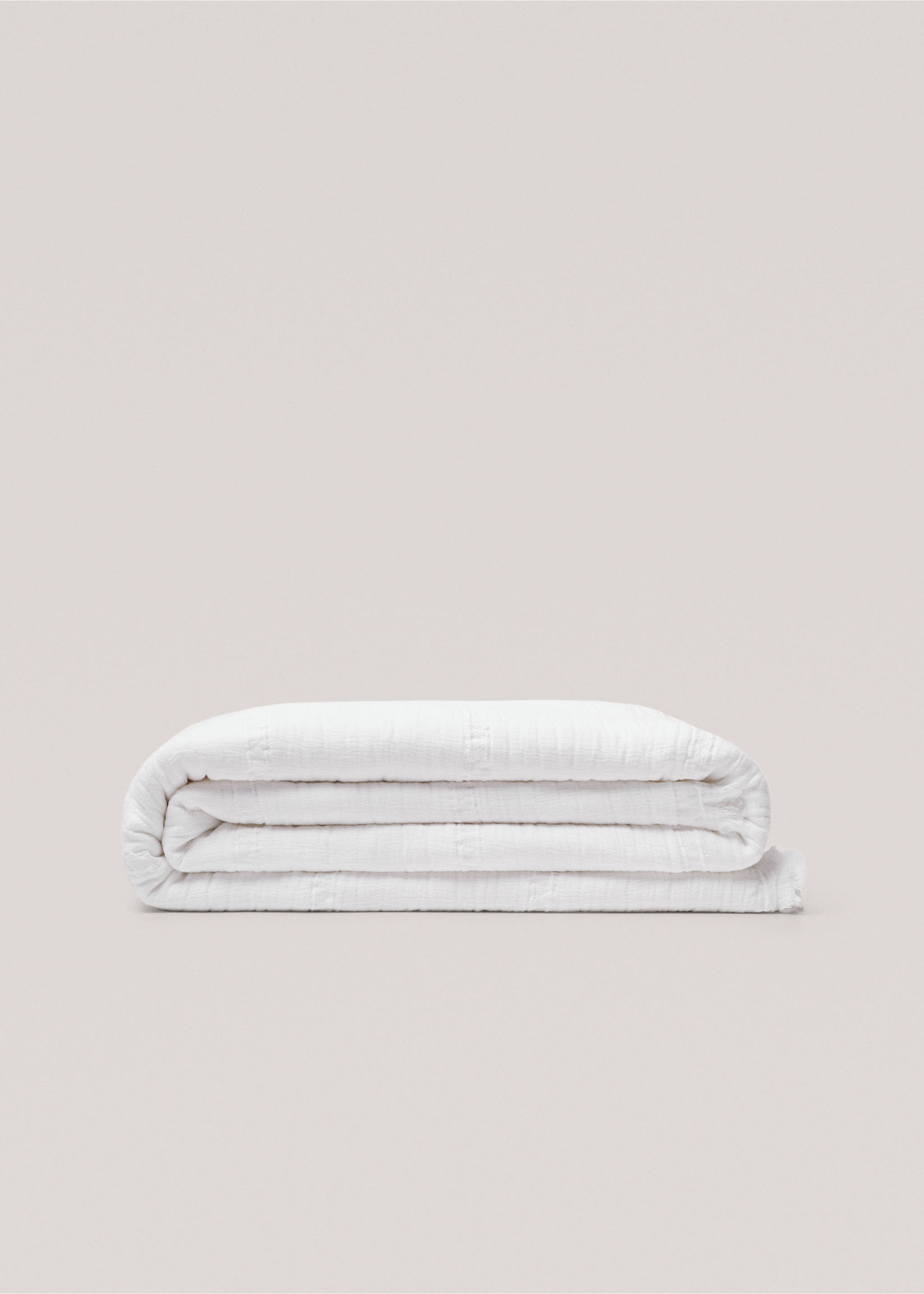 Bedspread linen cotton - Article without model, Off White. Ref: 57054043-00.