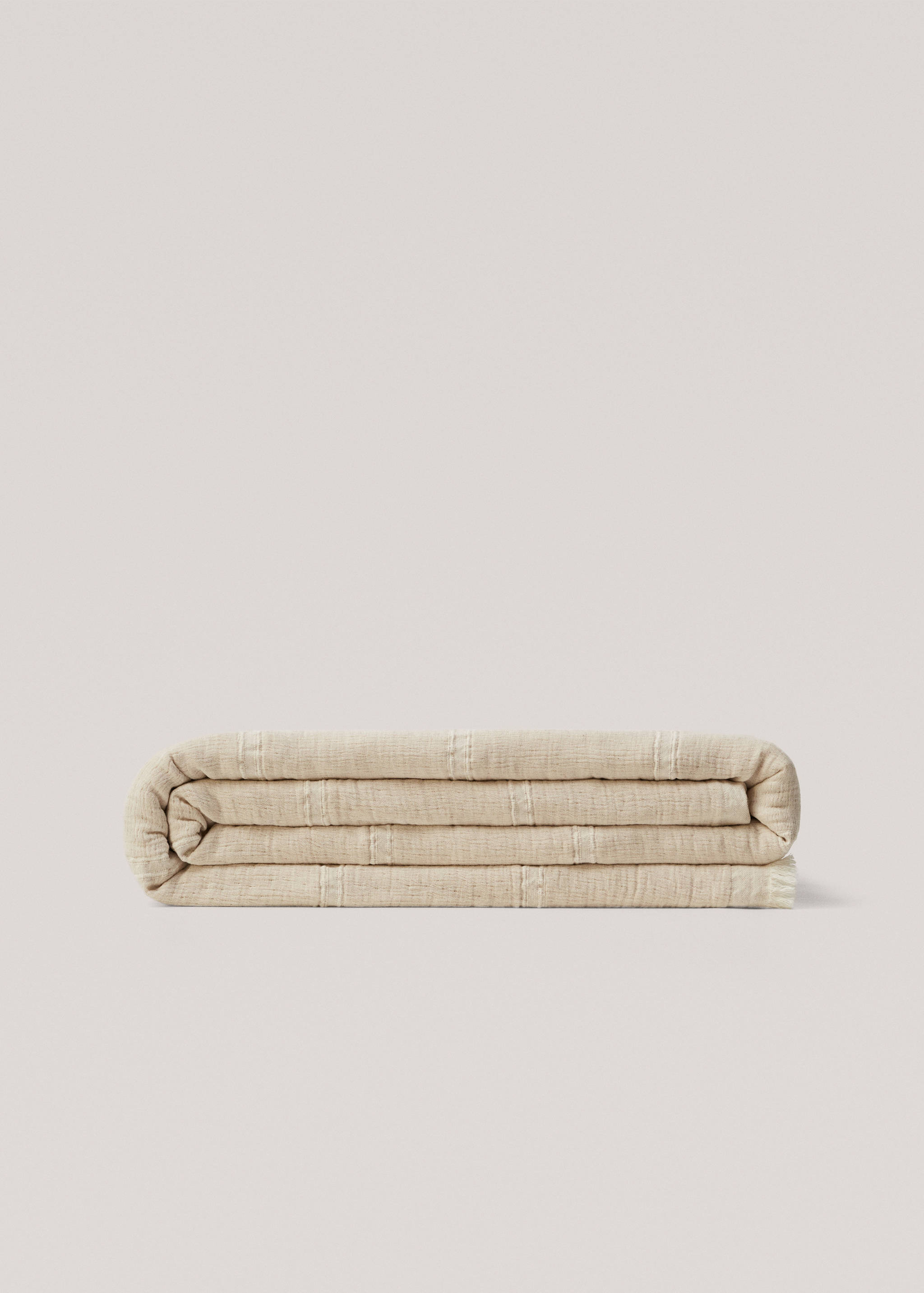 Bettdecke aus Baumwoll-/Leinengemisch - Artikel ohne Model