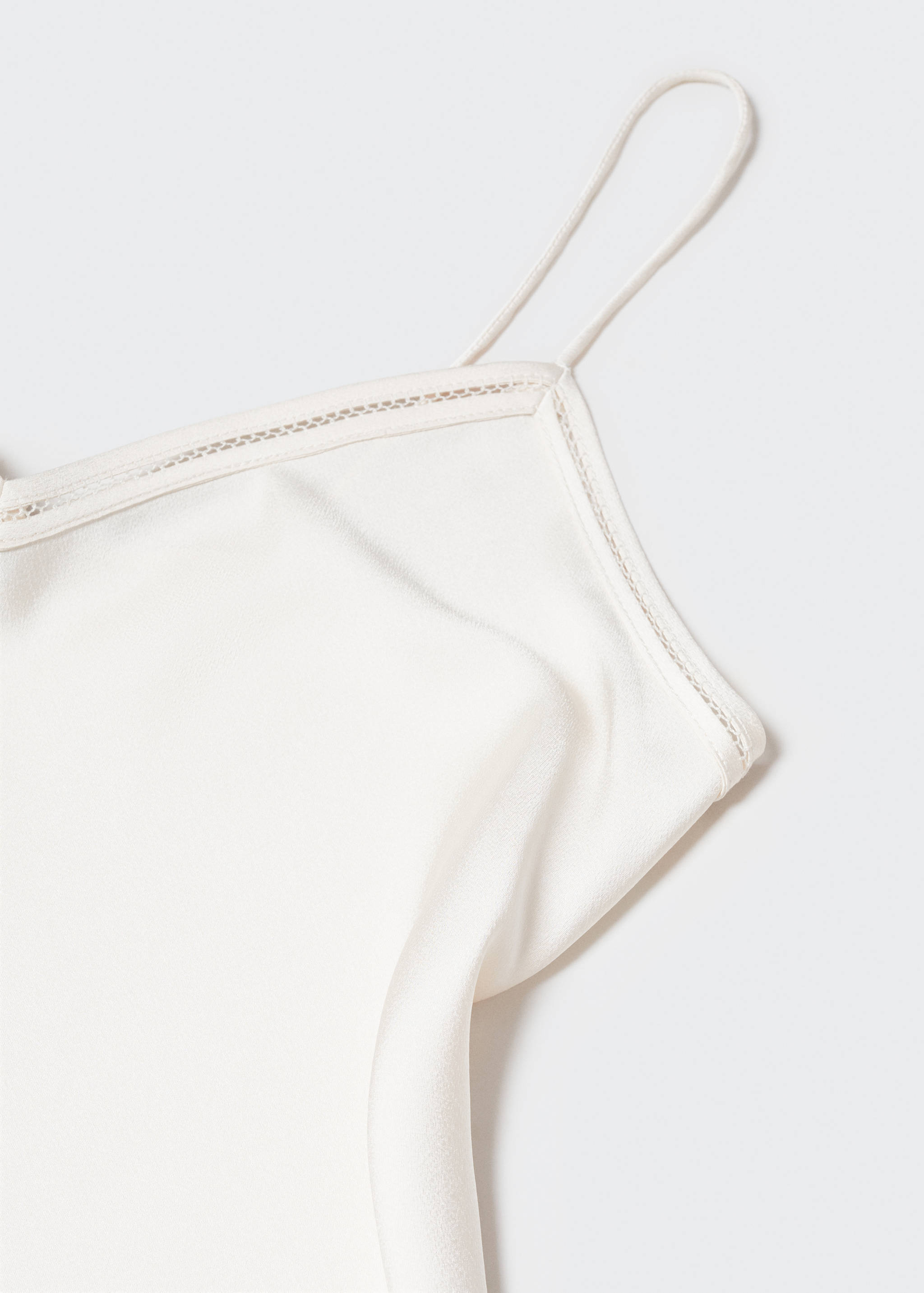 Satin lace top - Details of the article 8