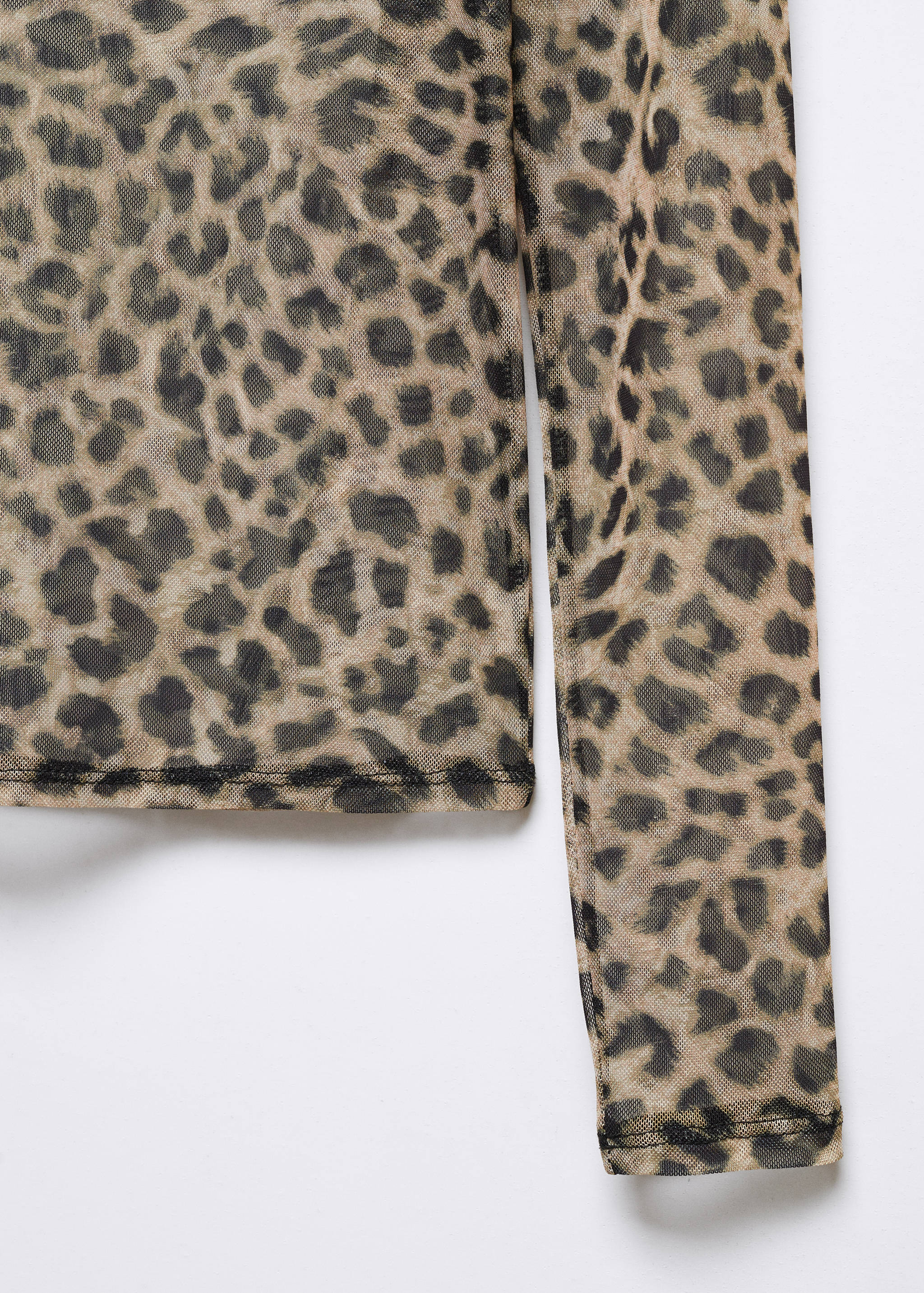 Semi-transparent animal-print t-shirt - Details of the article 8