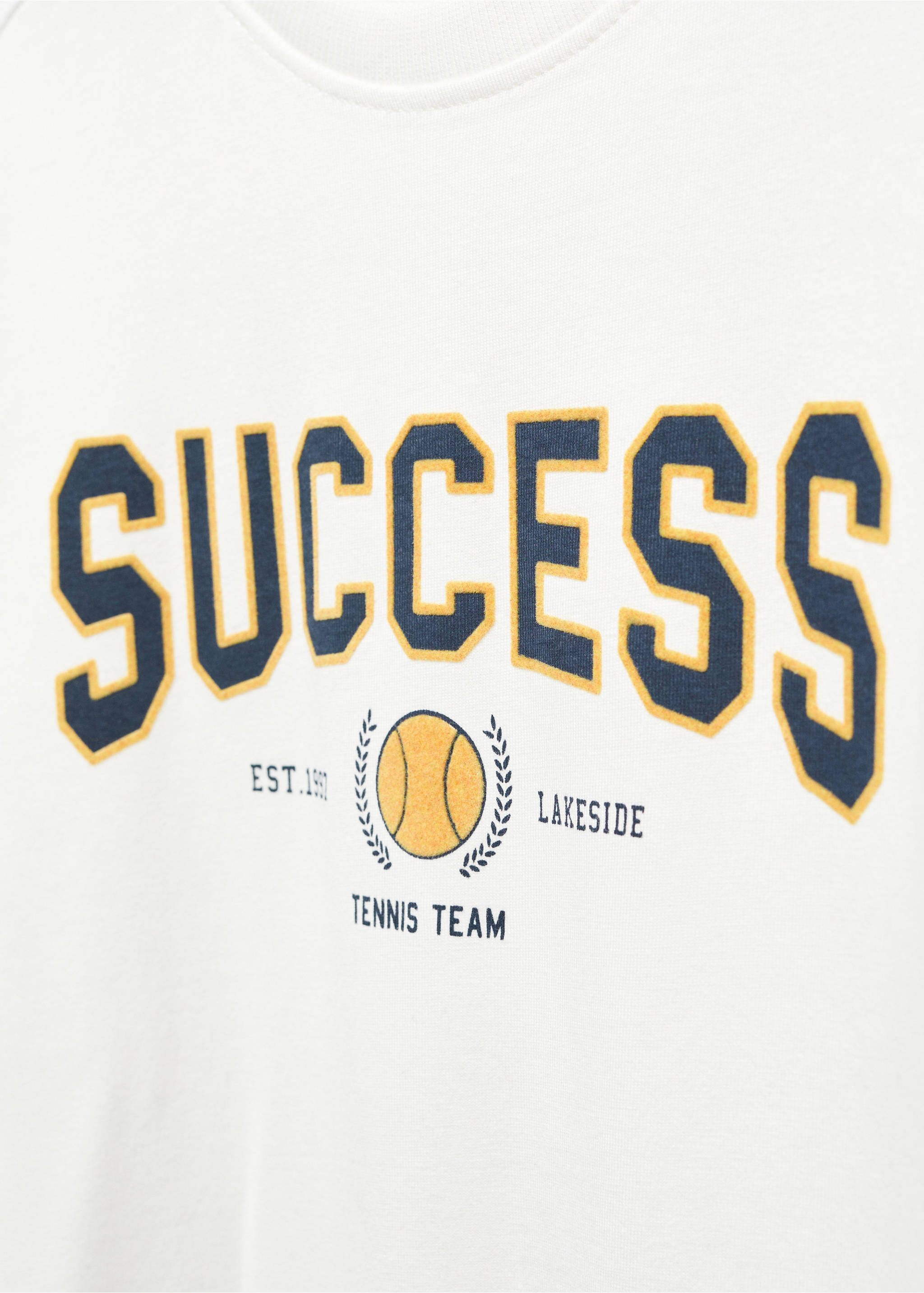 Langärmliges Print-T-Shirt - Detail des Artikels 8, Cremeweiß. Ref: 57054417-00.