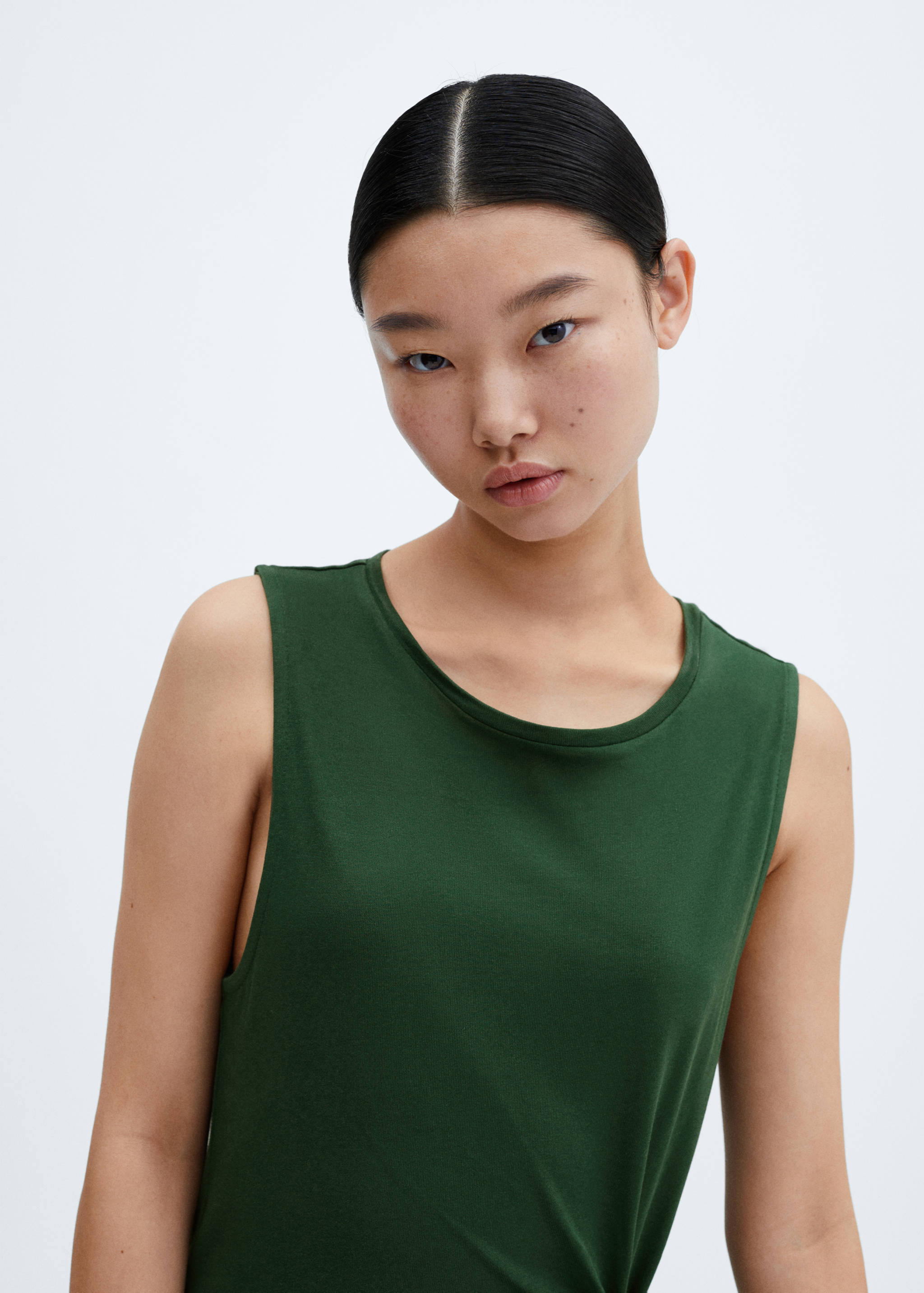 Bow cut-out detail dress - Details of the article 1