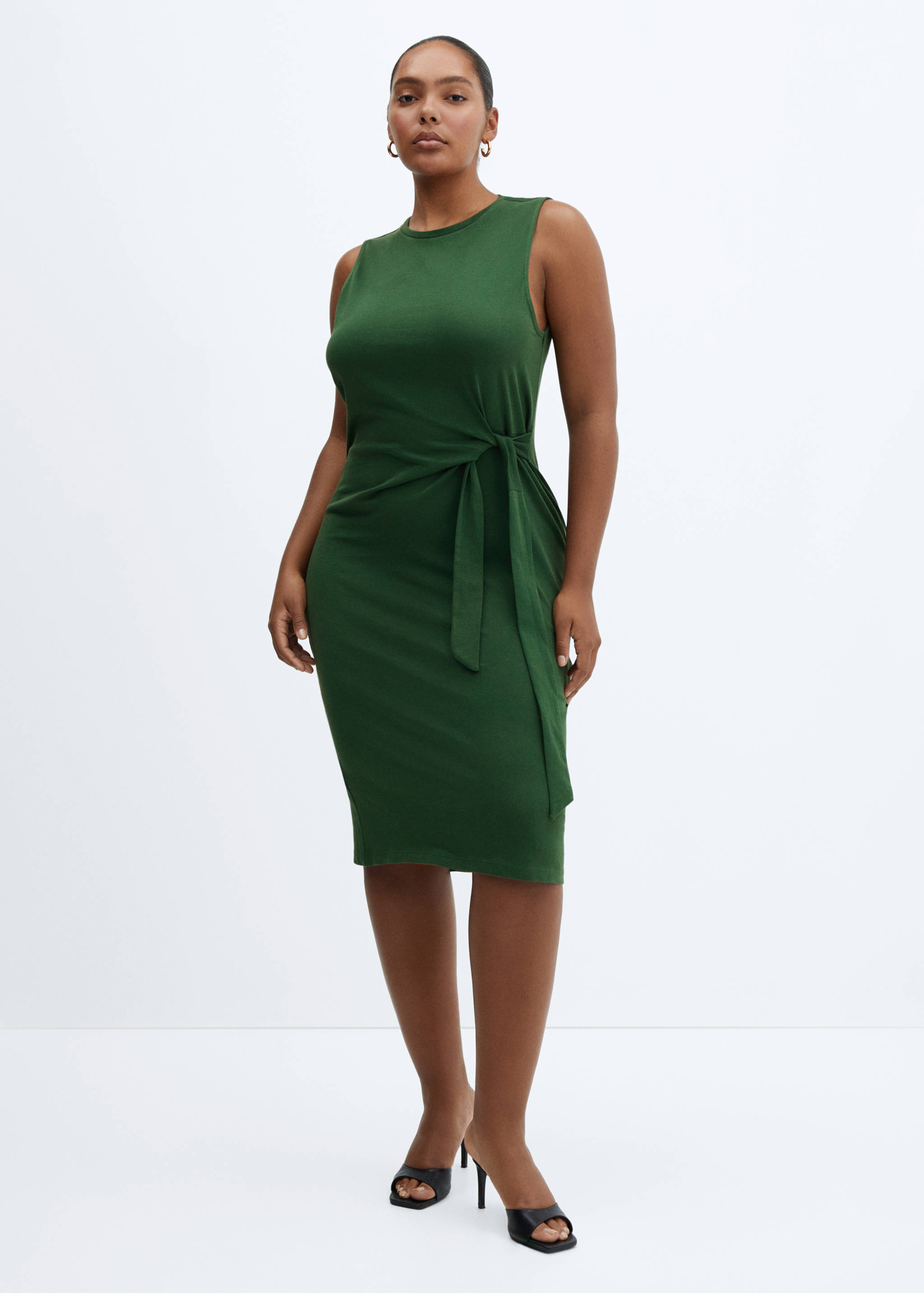 Bow cut-out detail dress - Details of the article 3