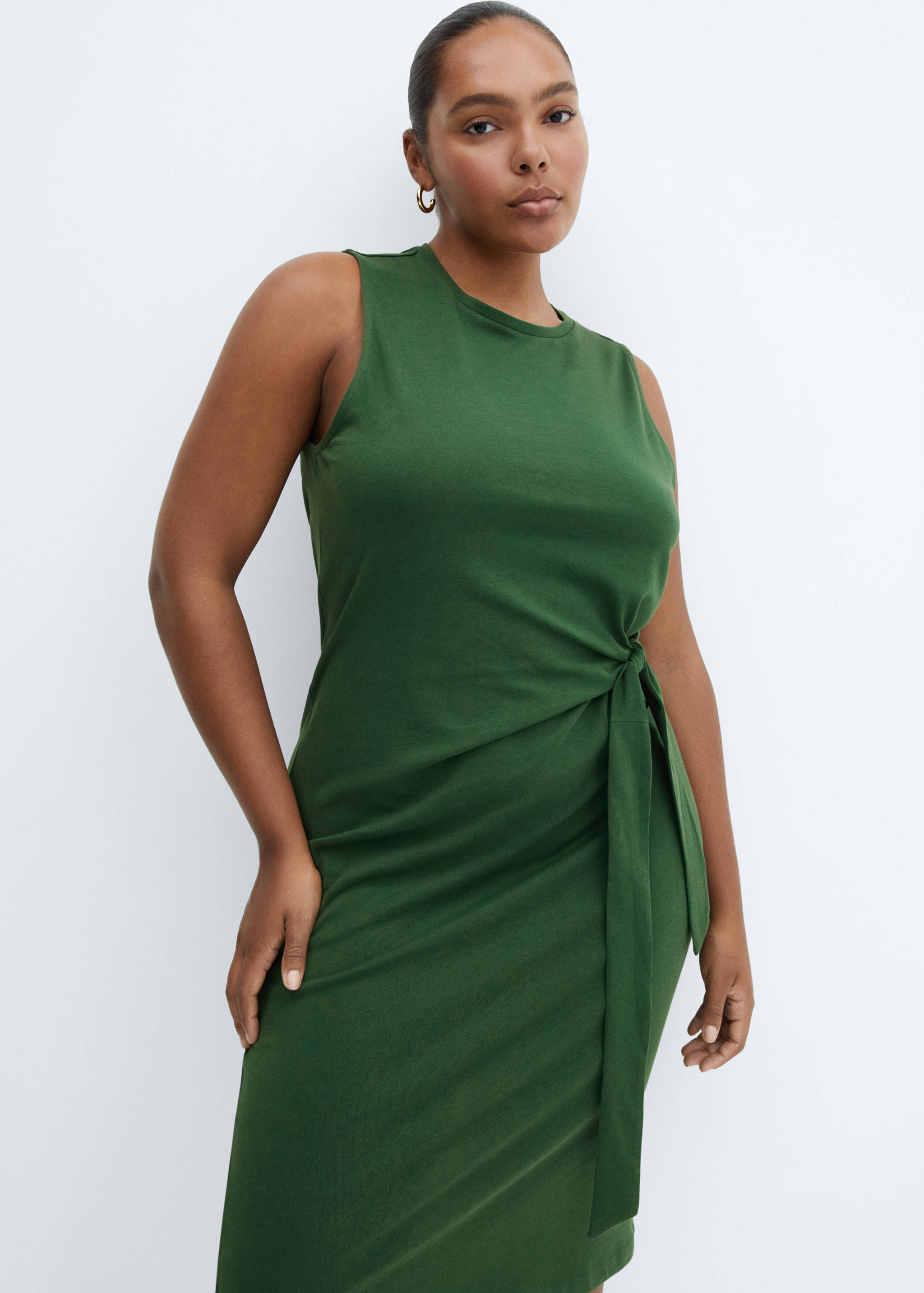 Bow cut-out detail dress - Details of the article 5