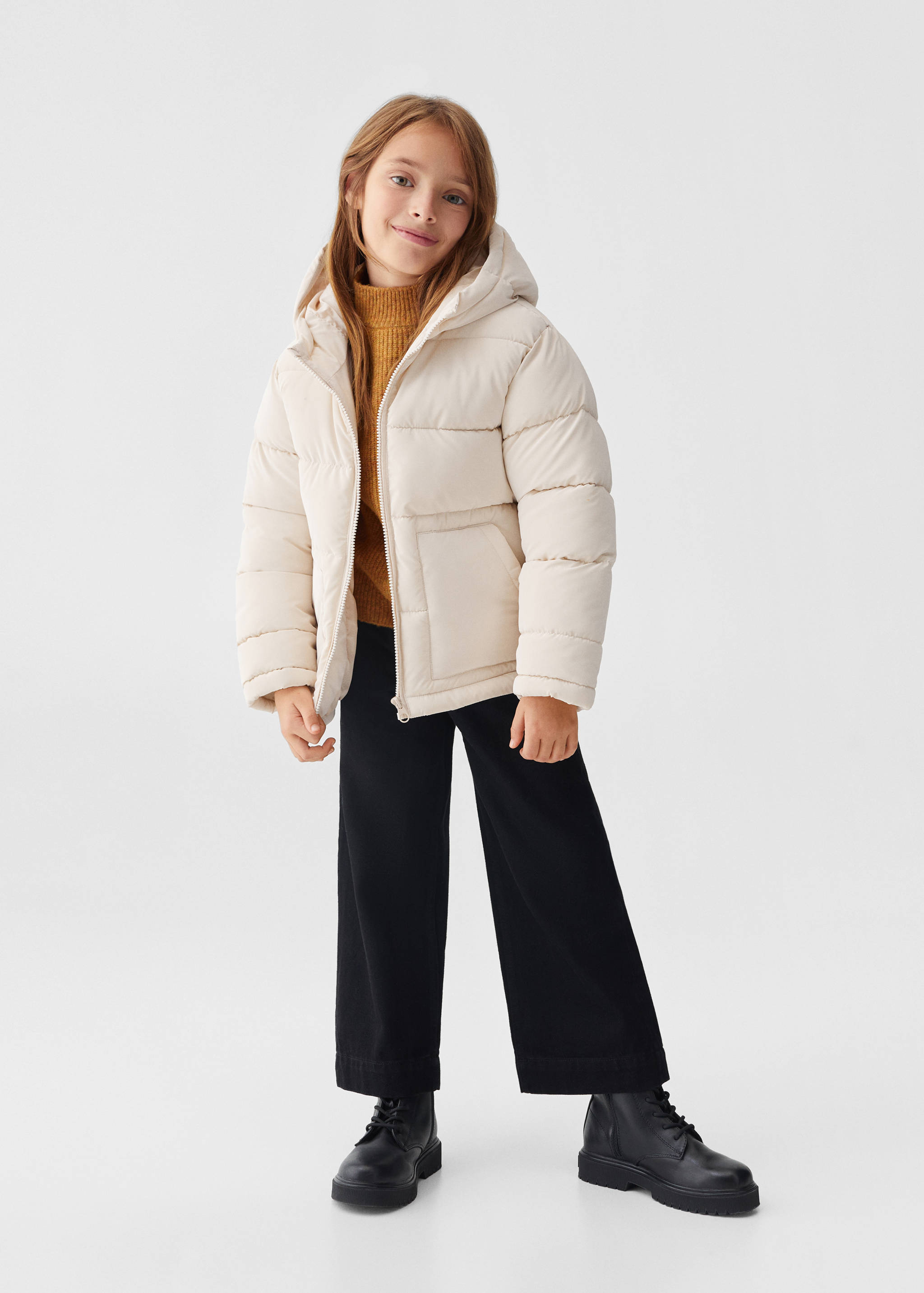 Hood puffer coat - General plane