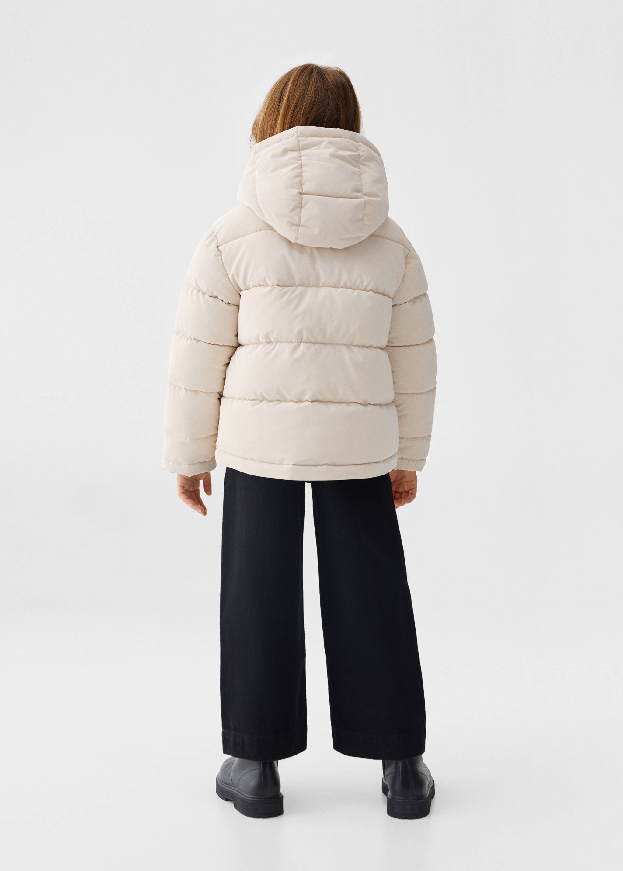 Hood puffer coat - Reverse of the article