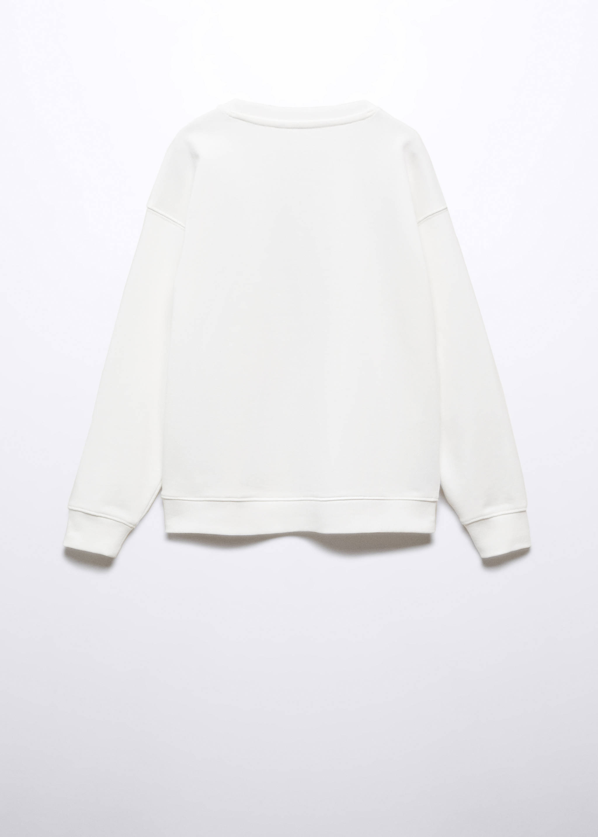 Sweat-shirt tissu éponge message - Verso de l’article