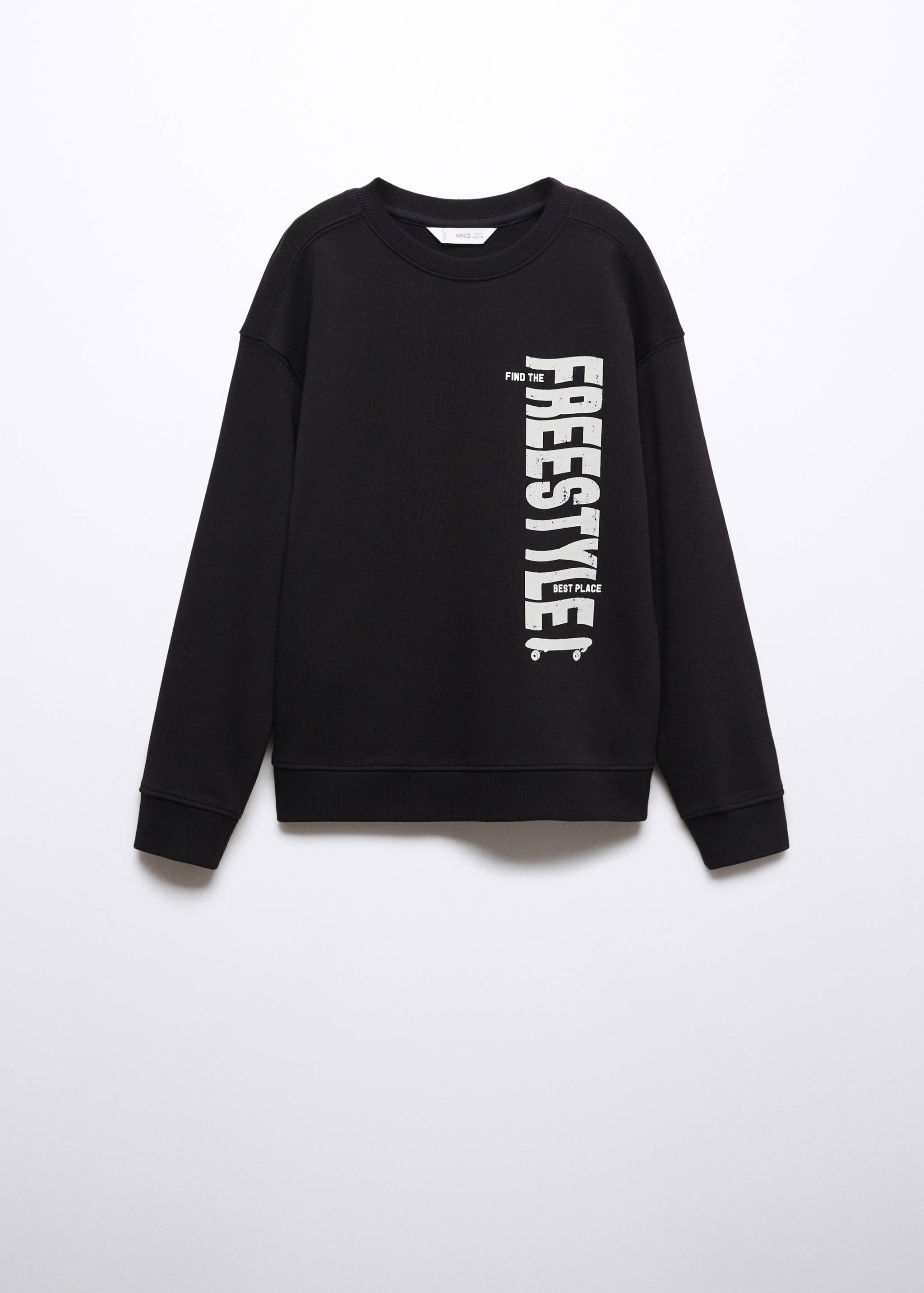 Sweat-shirt tissu éponge message - Article sans modèle