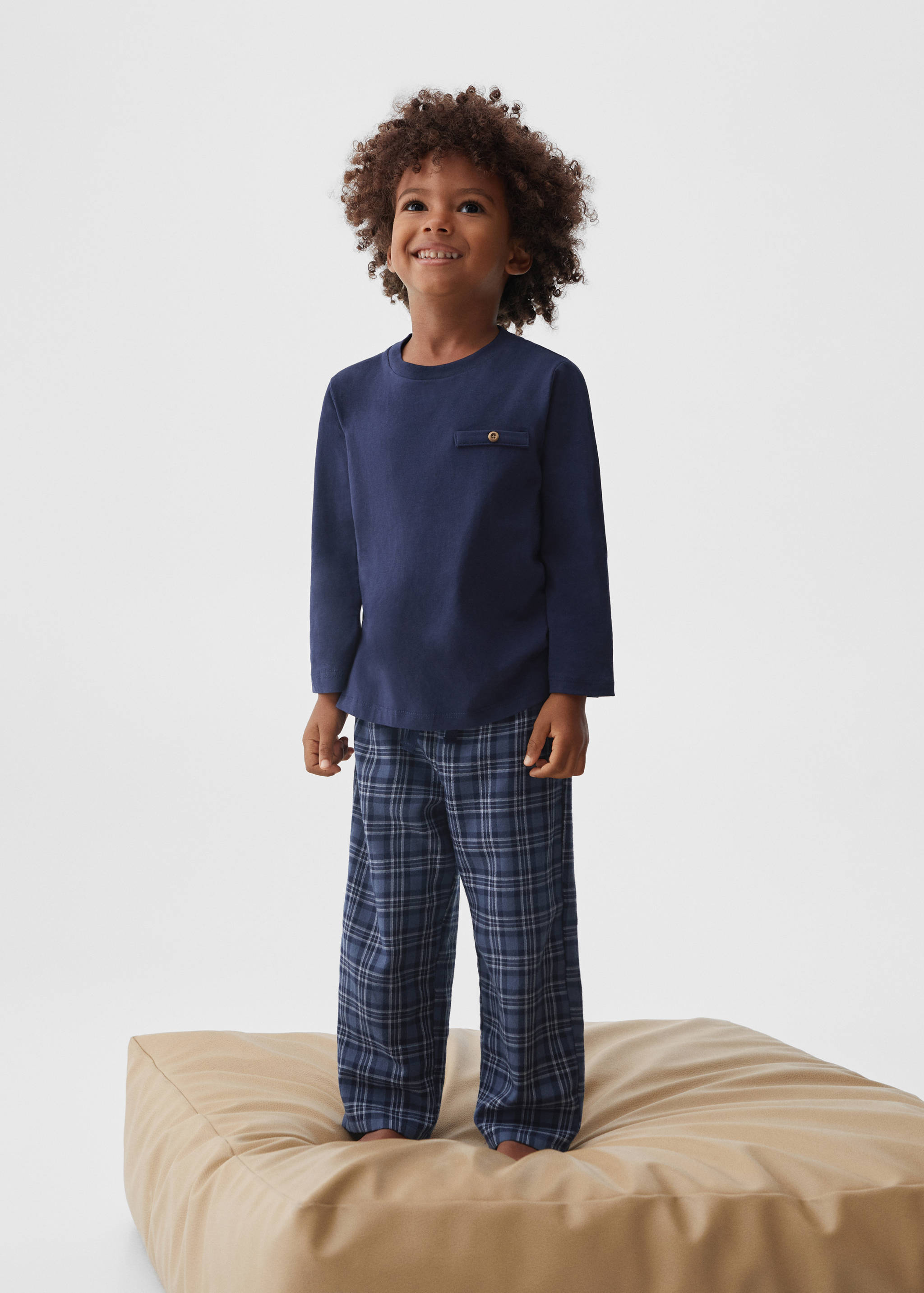 Two-pieces check long pyjamas - General plane
