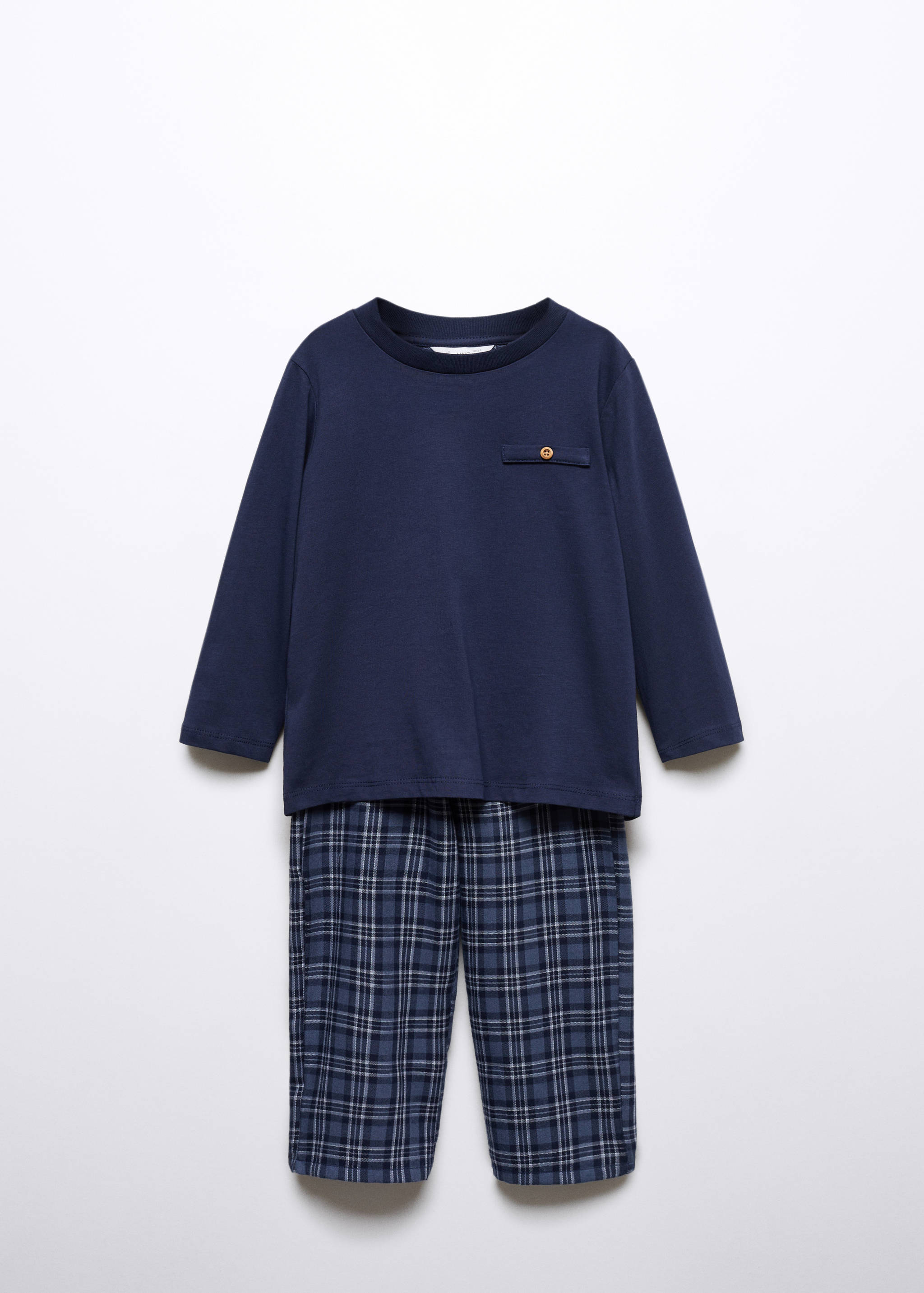 Two-pieces check long pyjamas - Article without model