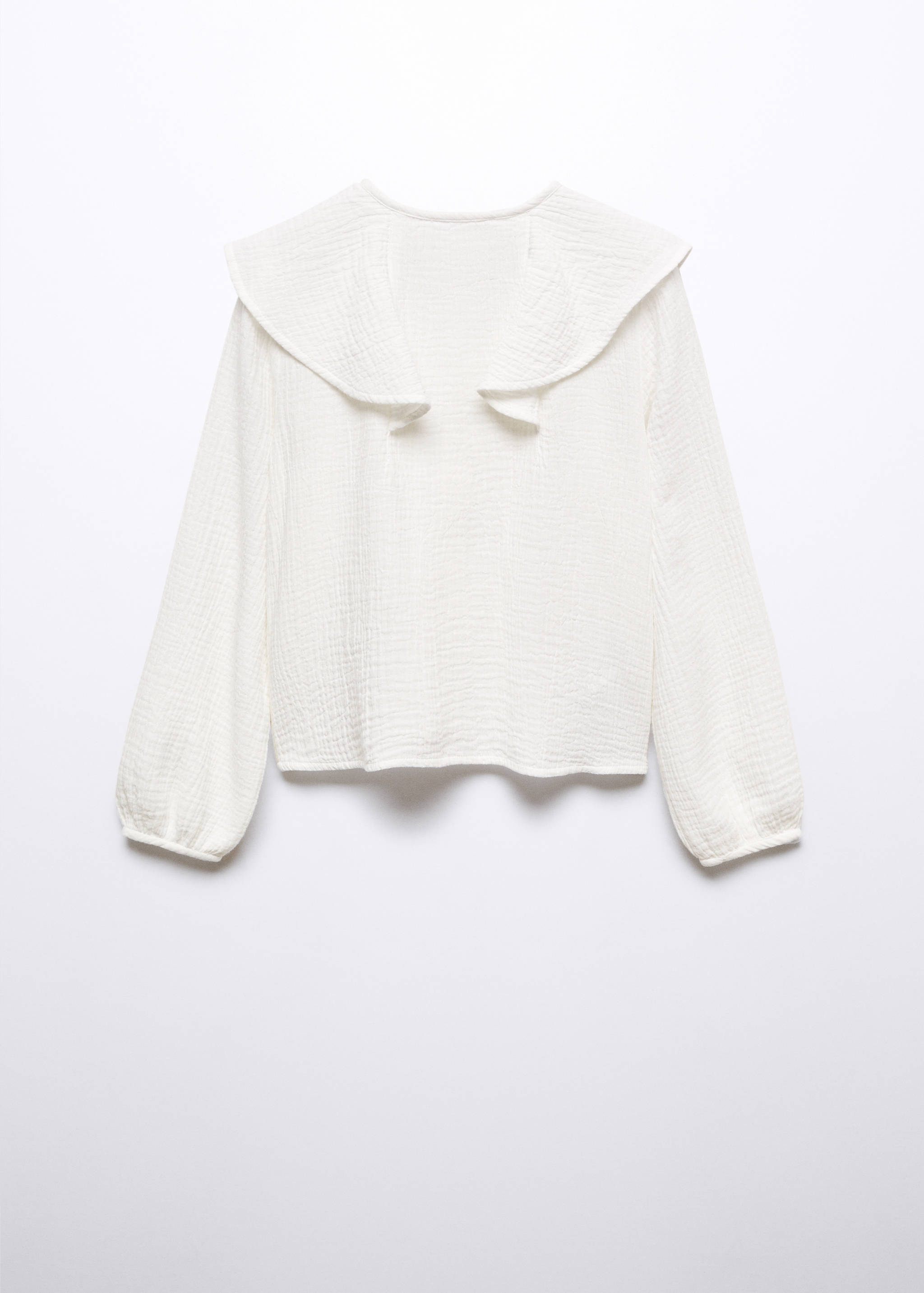Ruffled cotton blouse - Reverse of the article