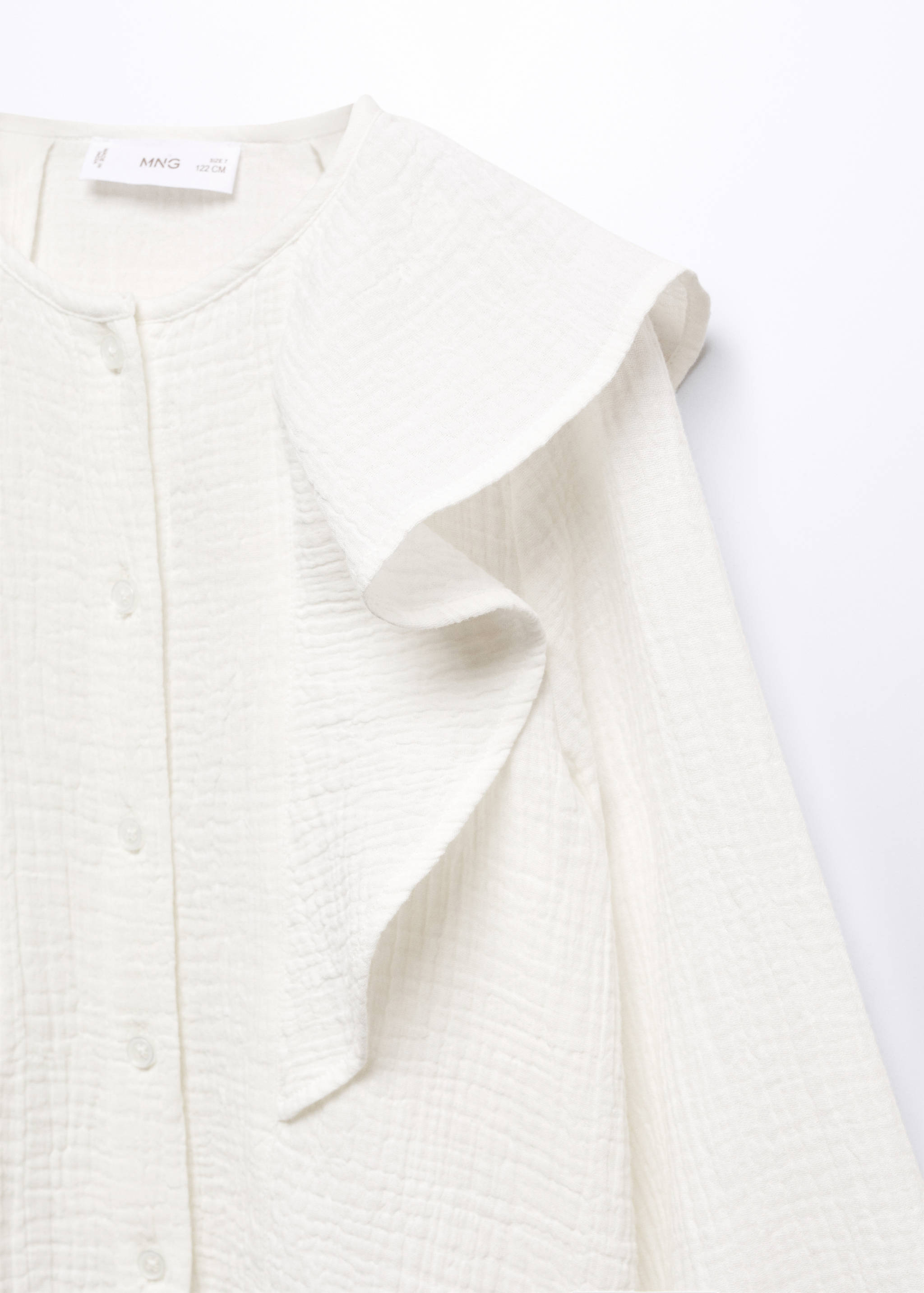 Ruffled cotton blouse - Details of the article 8