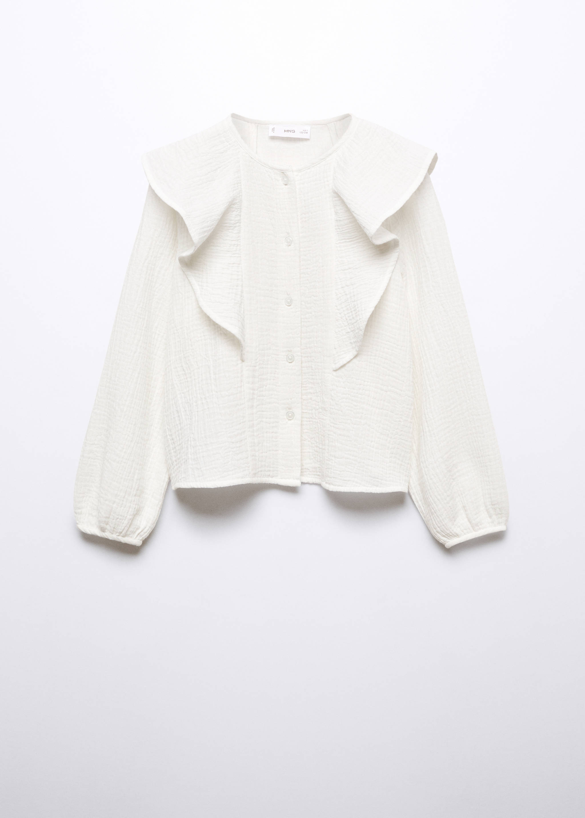 Ruffled cotton blouse - Article without model