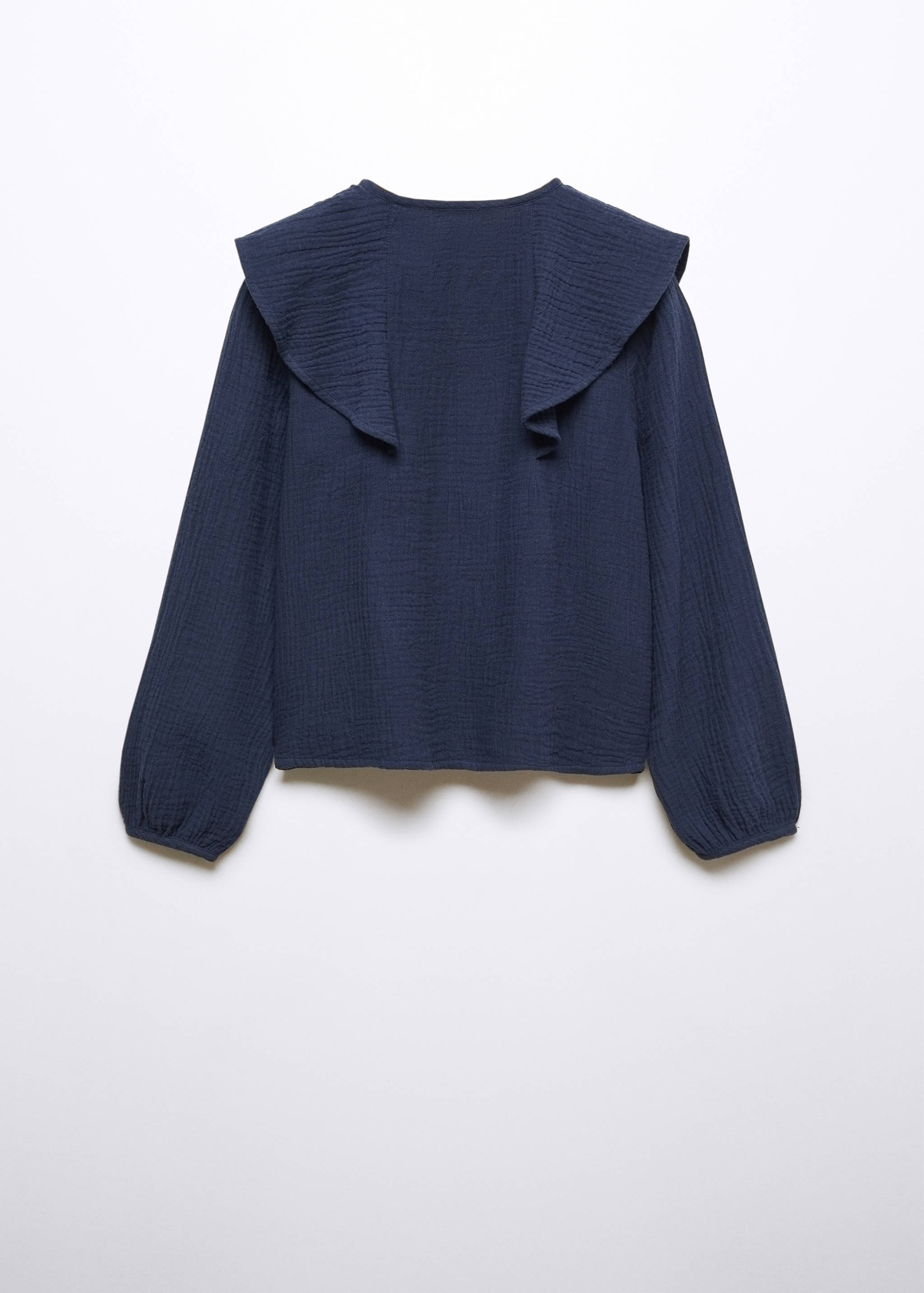 Ruffled cotton blouse - Reverse of the article