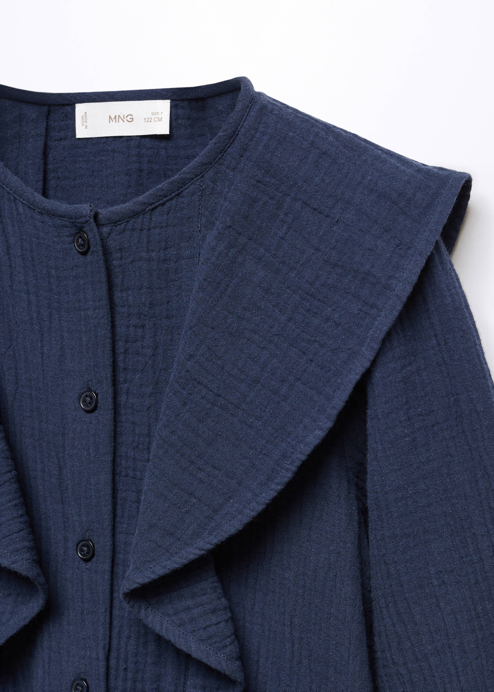 Ruffled cotton blouse - Details of the article 8