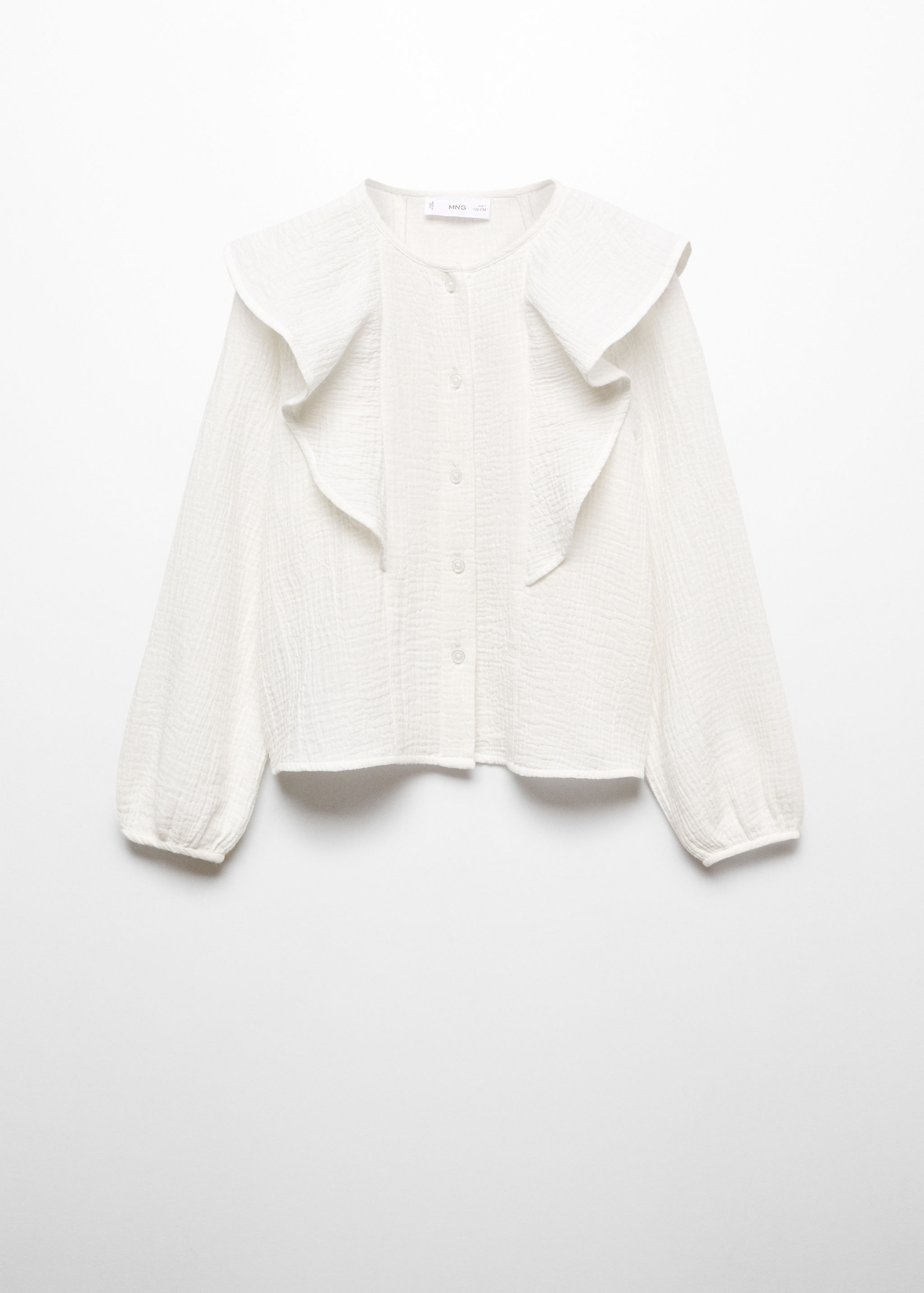 Blusa de algodão com folhos - Artigo sem modelo