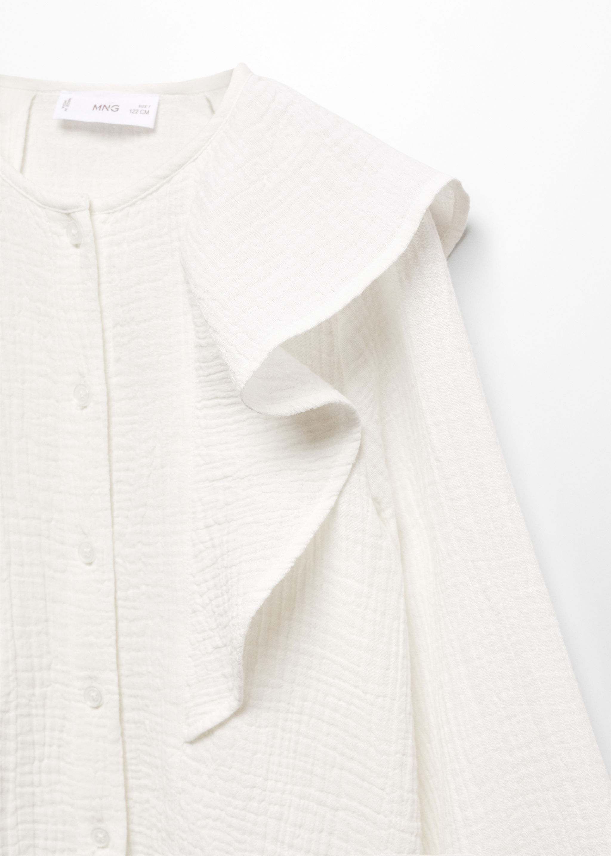 Blusa de algodão com folhos - Pormenor do artigo 8