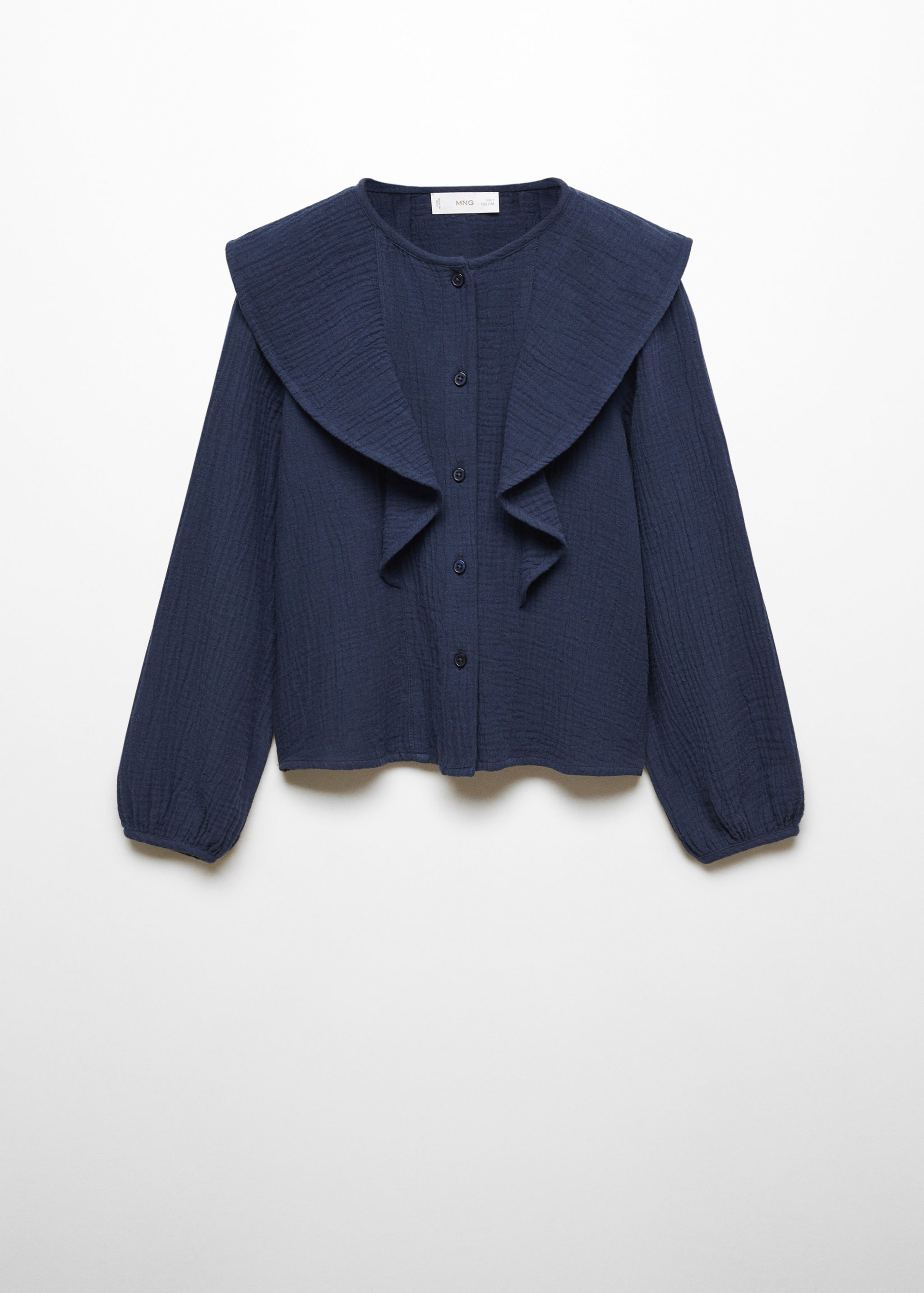 Blusa de algodão com folhos - Artigo sem modelo
