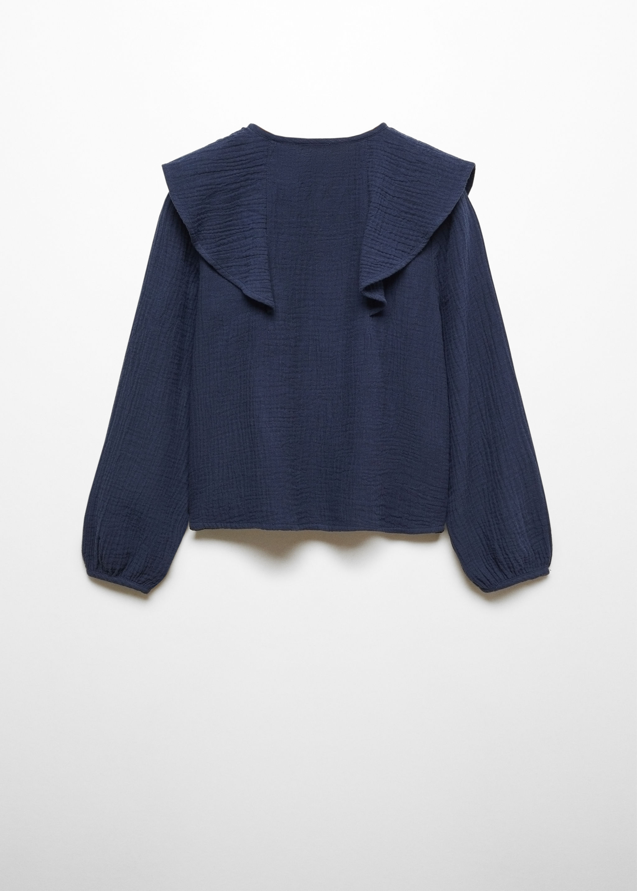 Blusa de algodão com folhos - Verso do artigo