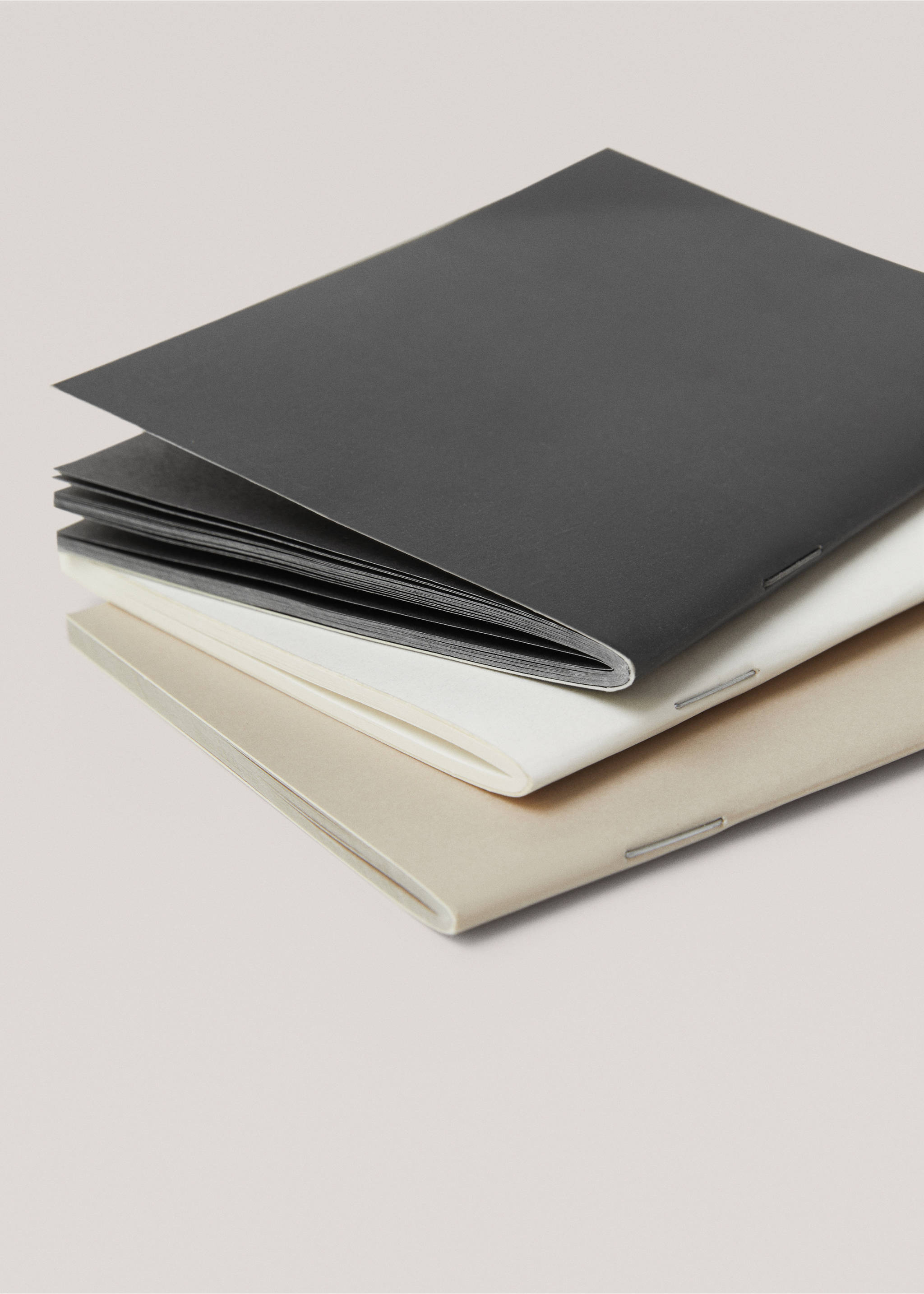 Balení 3 bloků 21 x 14 cm - Detail zboží 2, Béžová. Ref: 57055143-00.