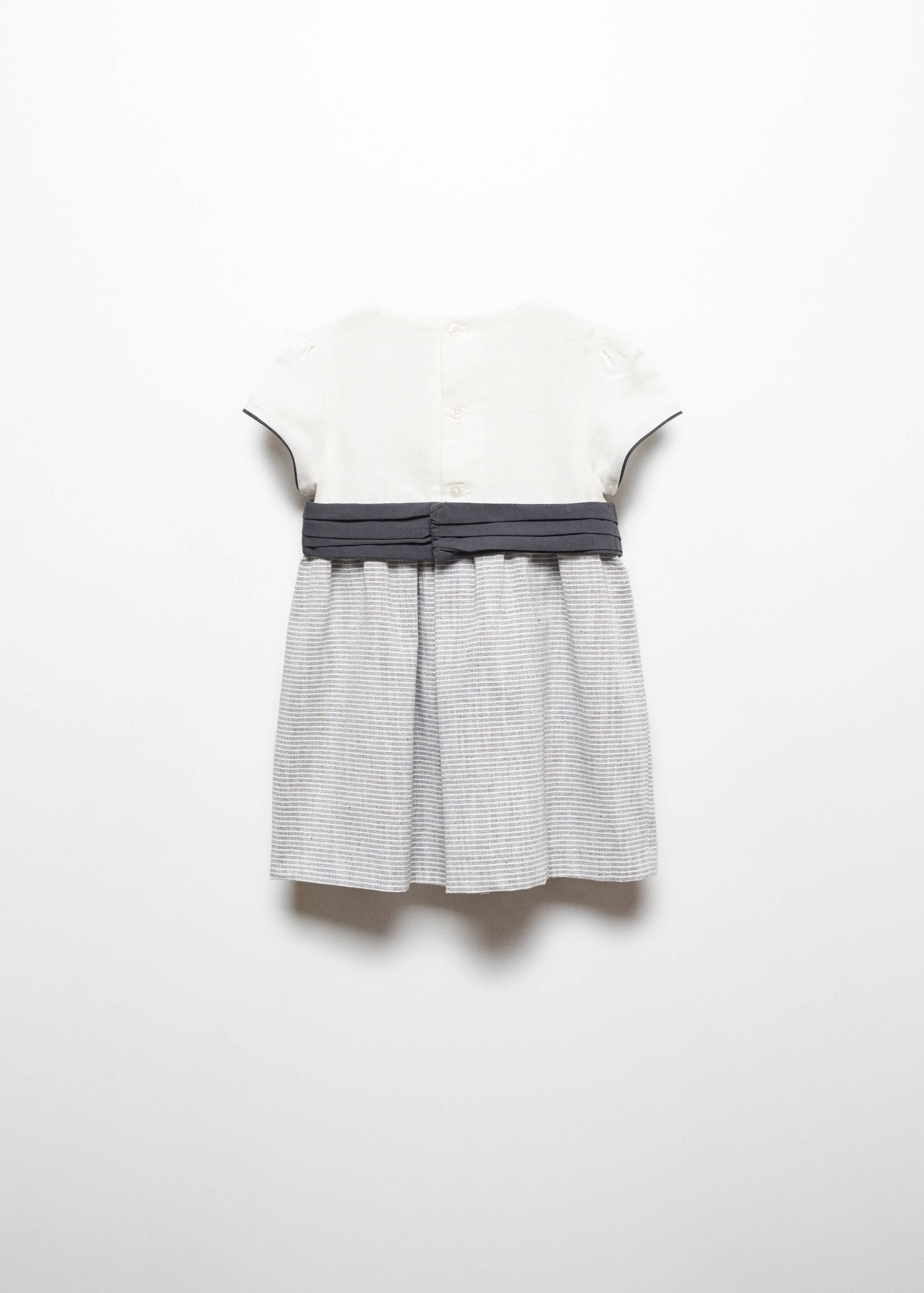 Linen-cotton dress - Reverse of the article