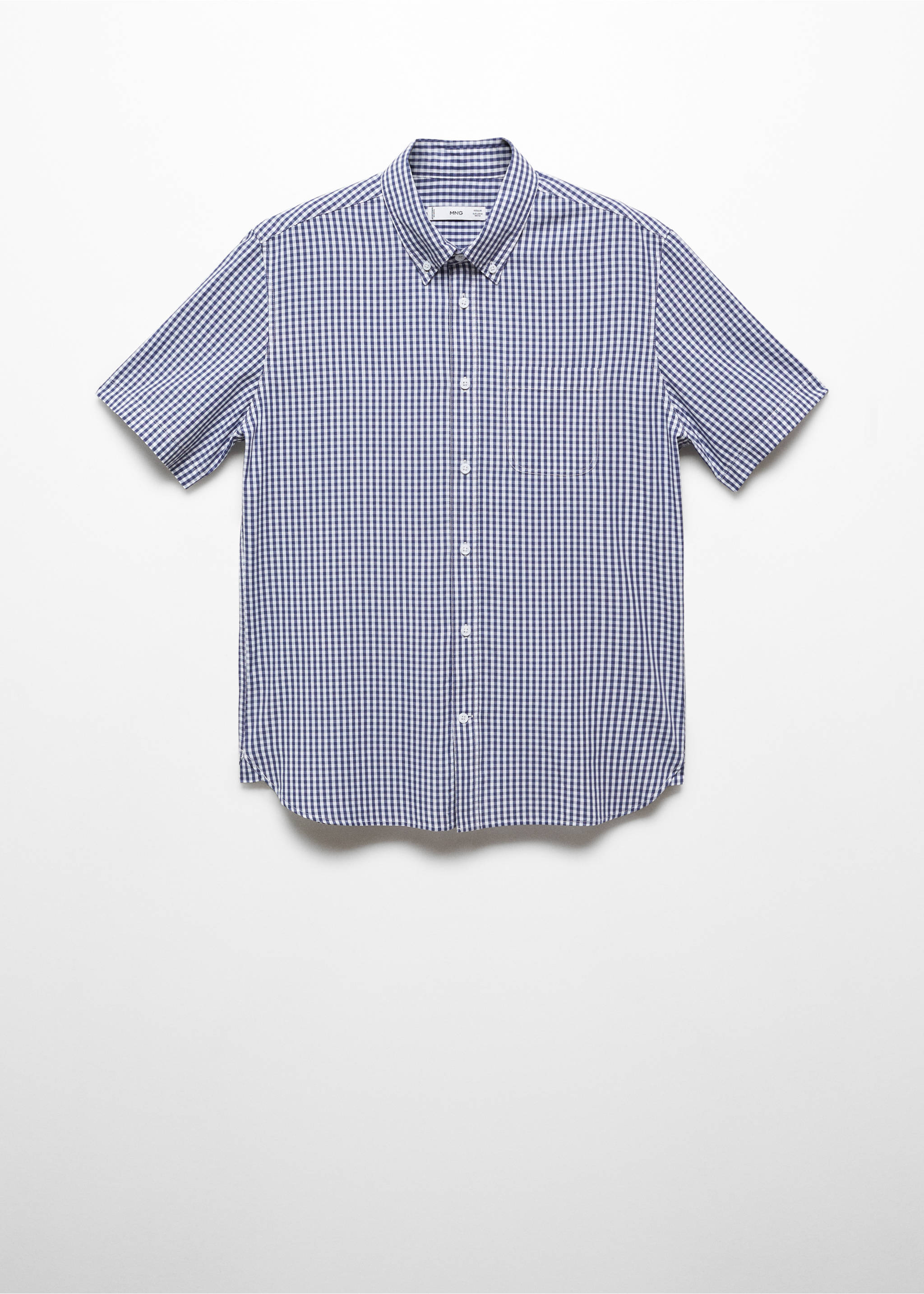 100% cotton printed shirt - Article without model, Navy. Ref: 57055787-00.