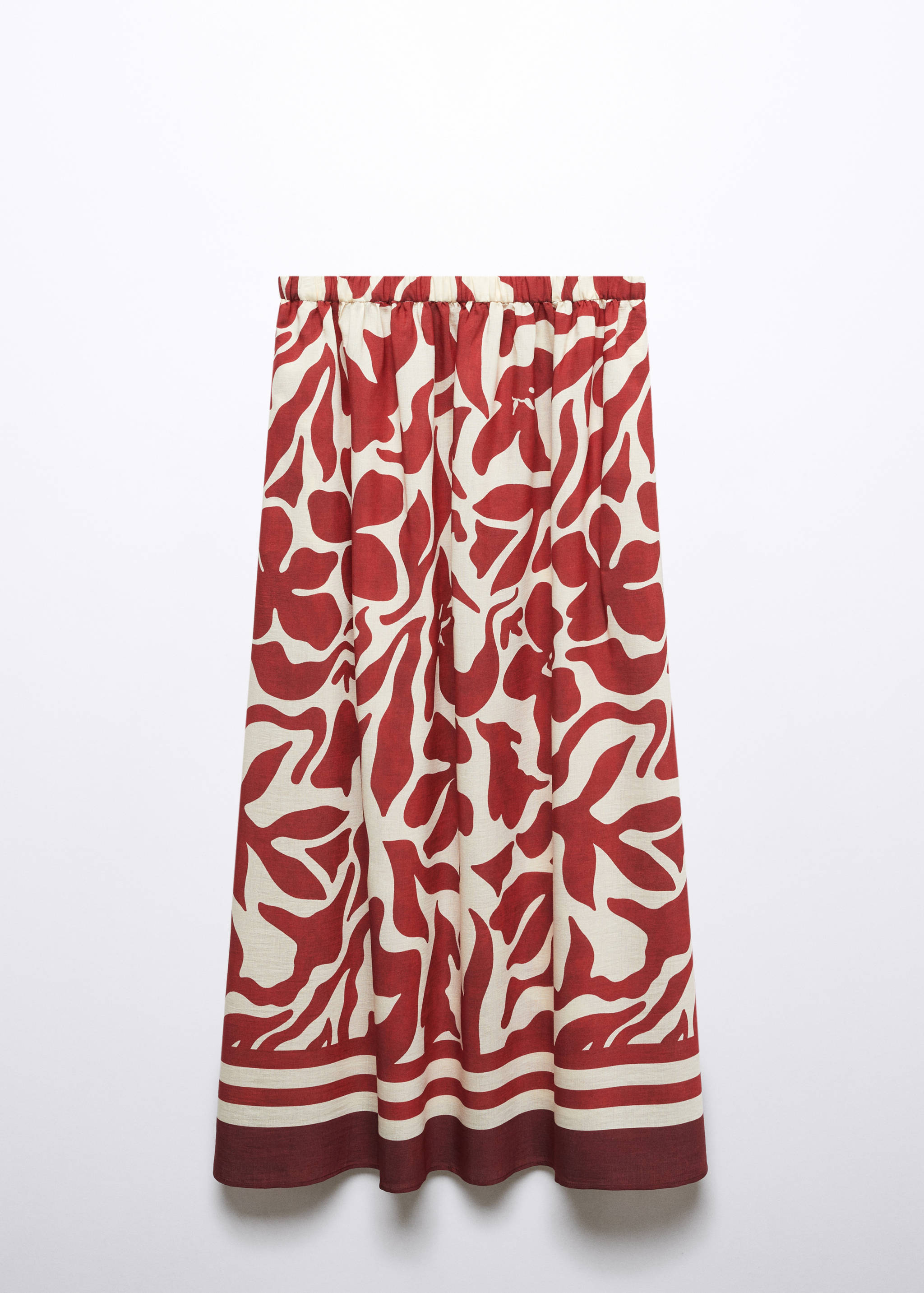 Printed flared skirt - Article without model