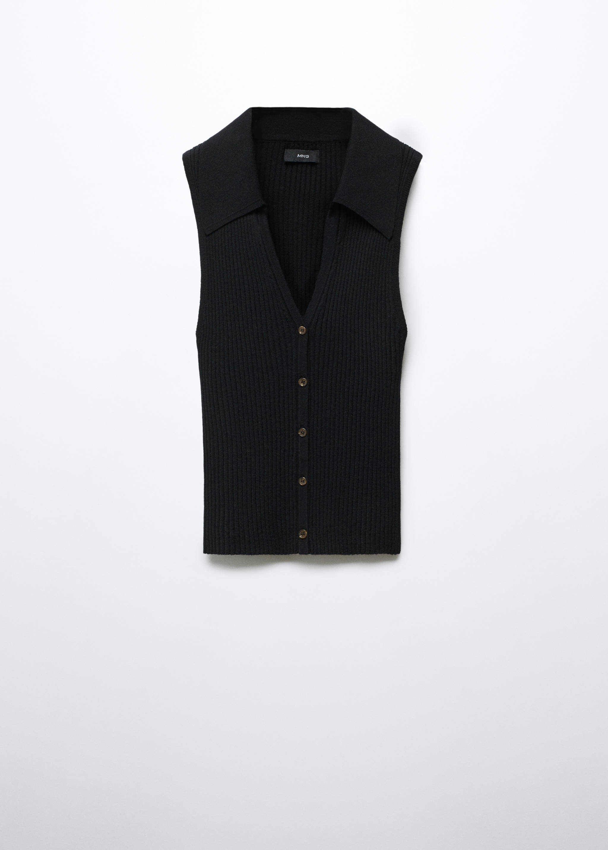 Knitted gilet with buttons - Article without model