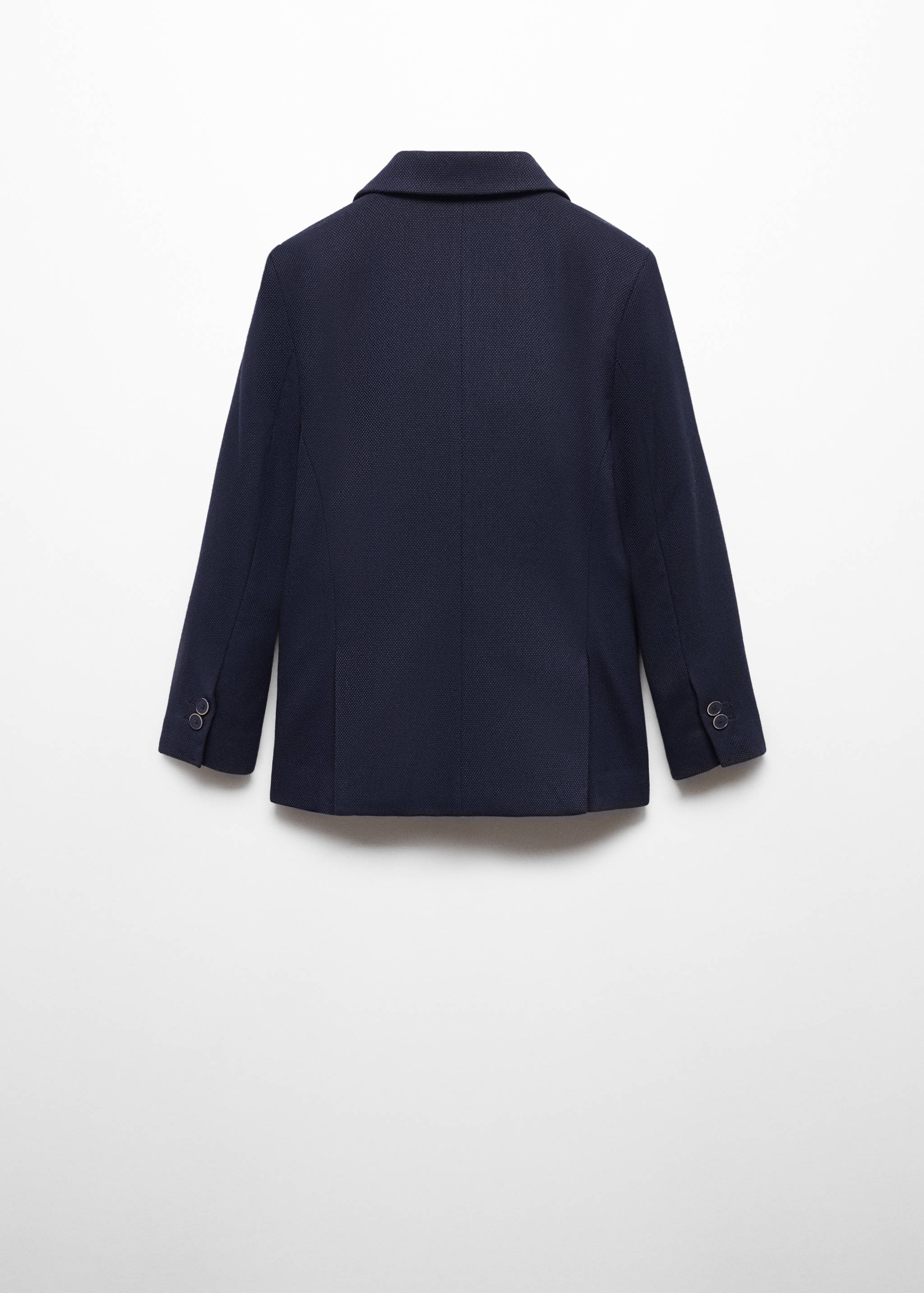 Textured slim-fit suit jacket - Reverse of the article