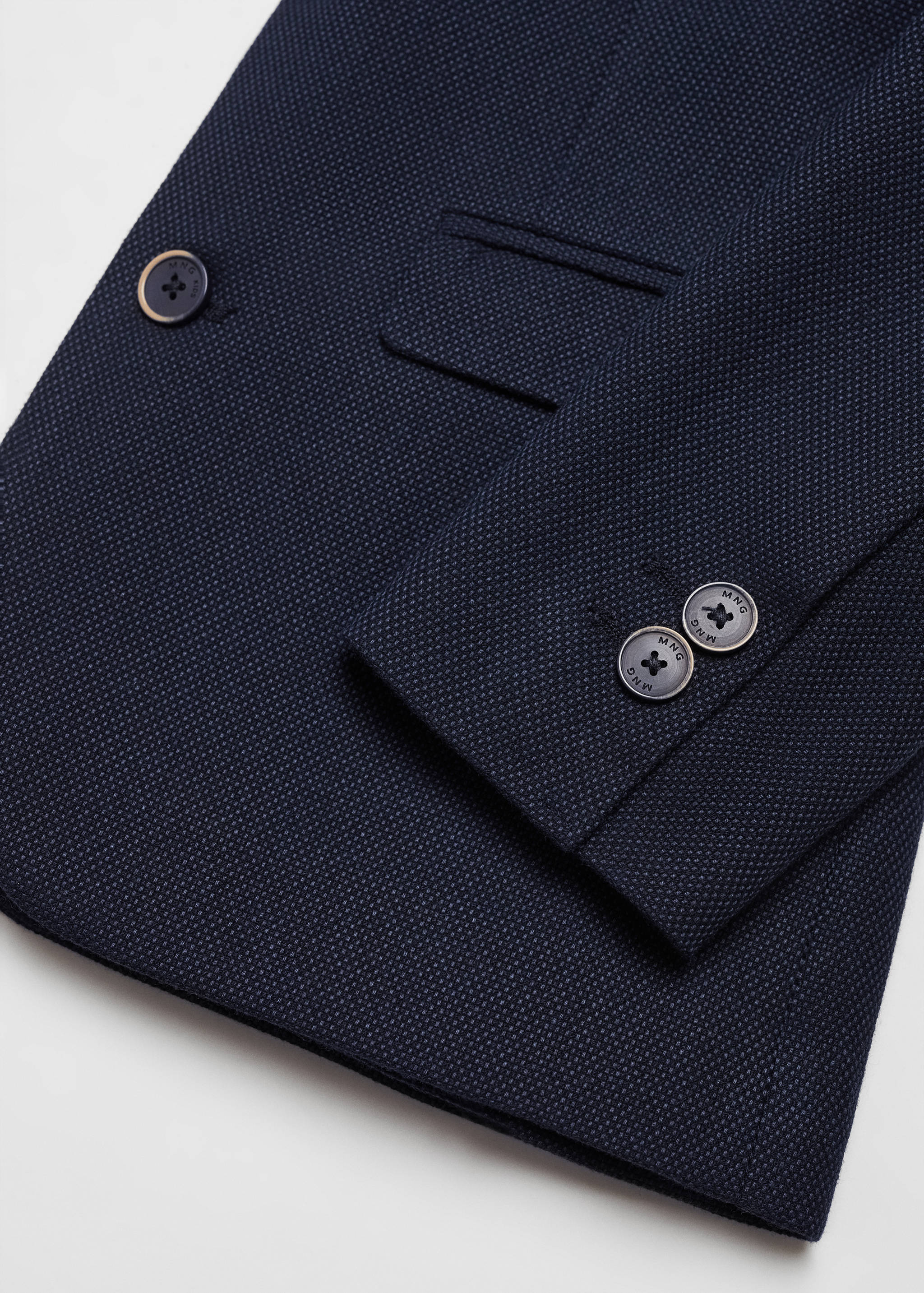 Textured slim-fit suit jacket - Details of the article 8