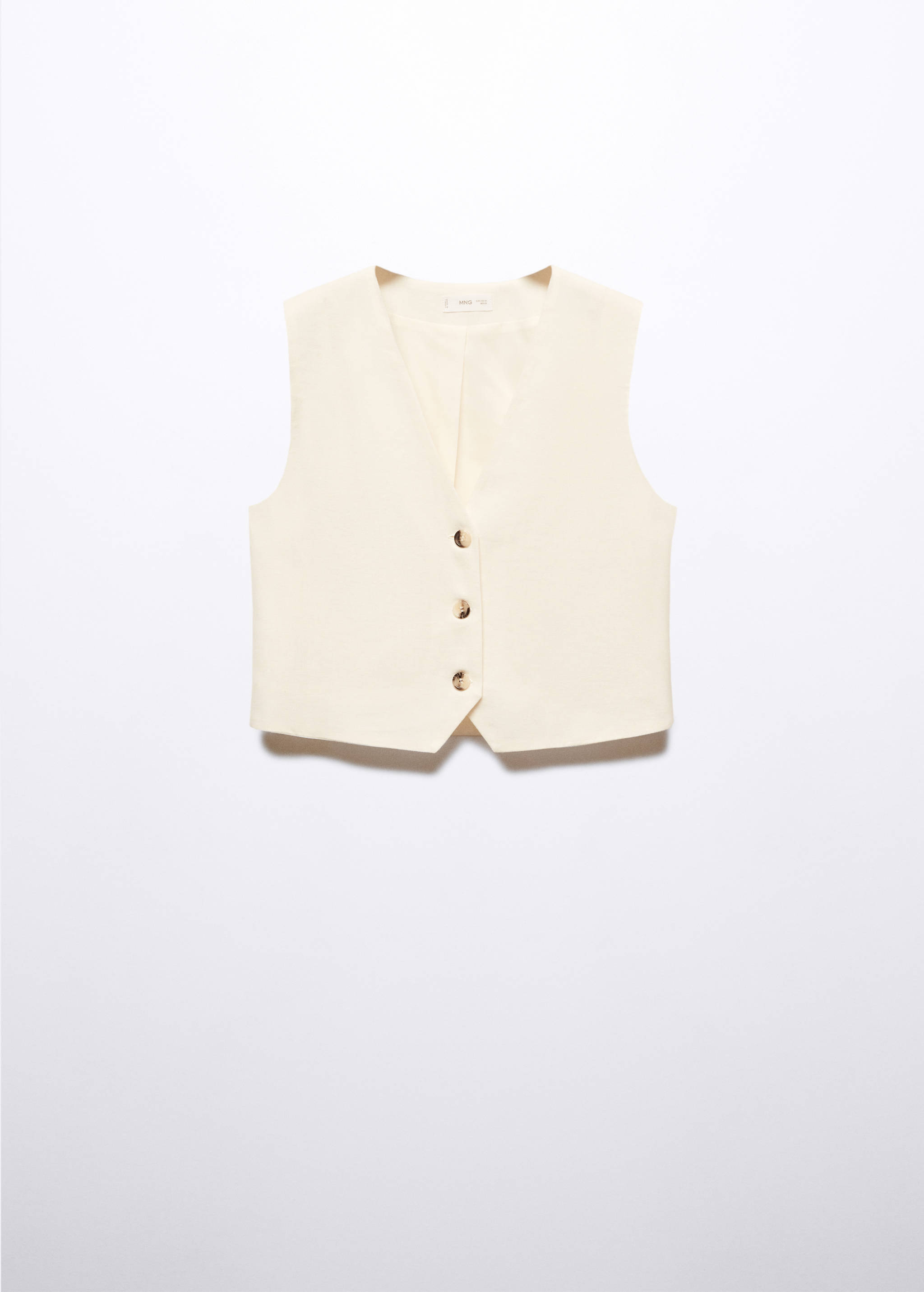 Linen-blend waistcoat - Article without model