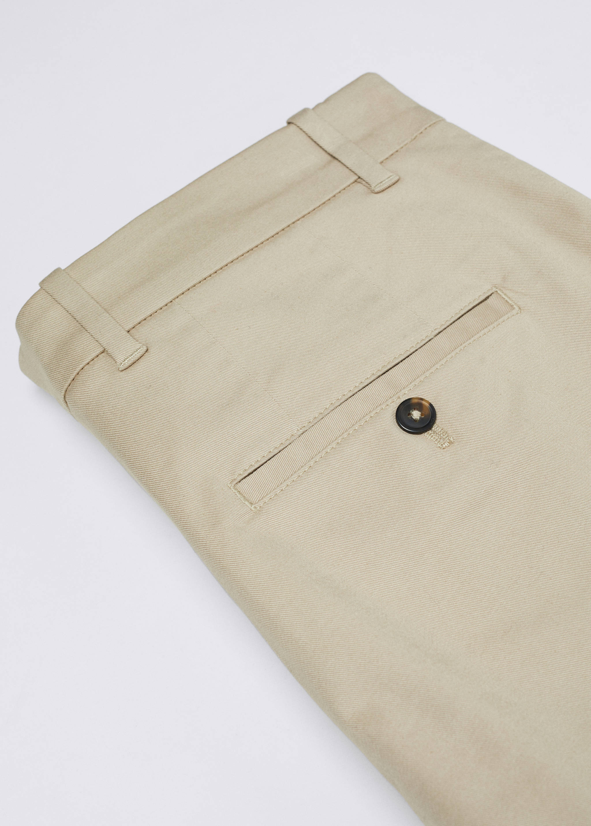 Skinny cotton chino trousers - Details of the article 8