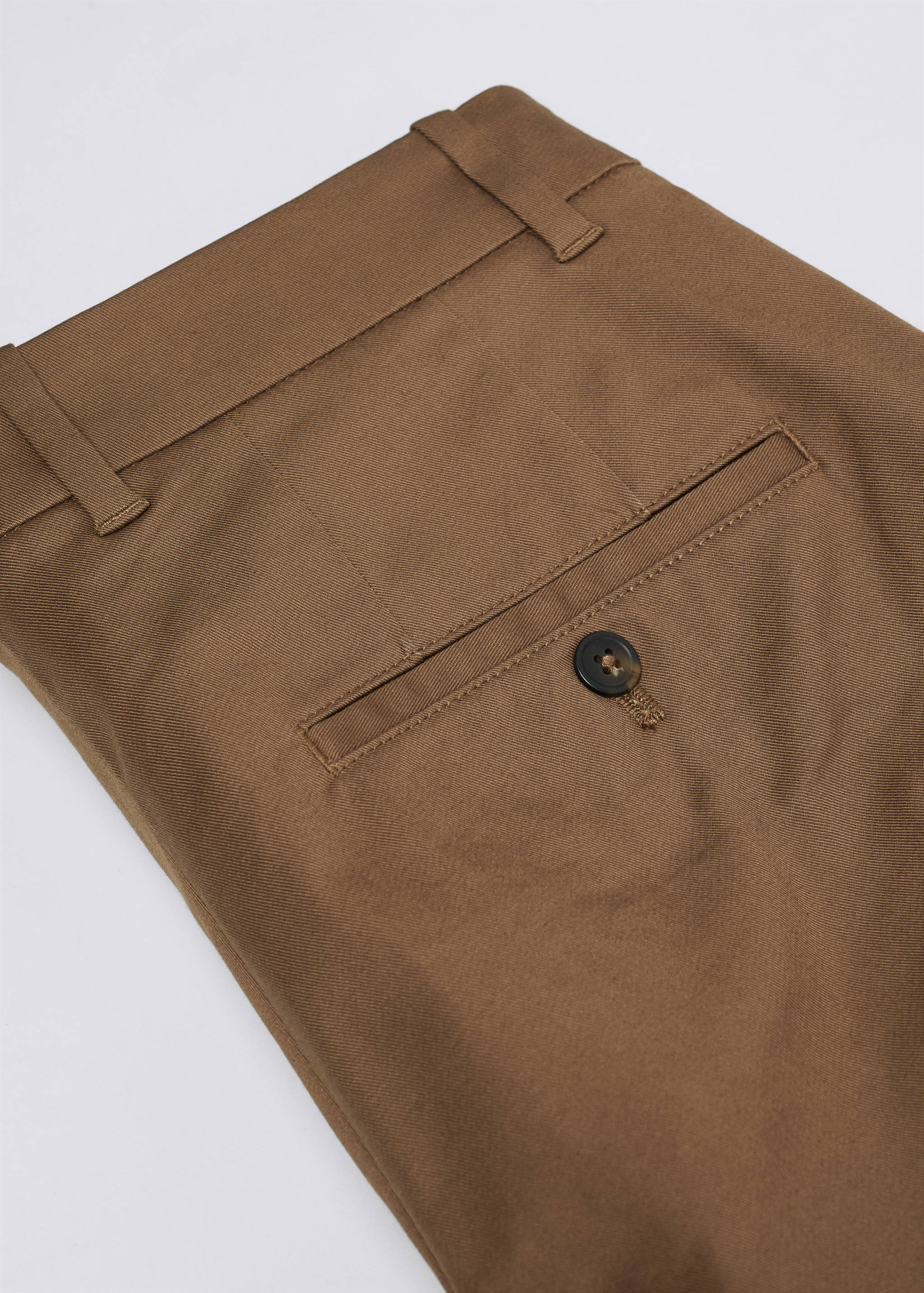 Skinny cotton chino trousers - Details of the article 8