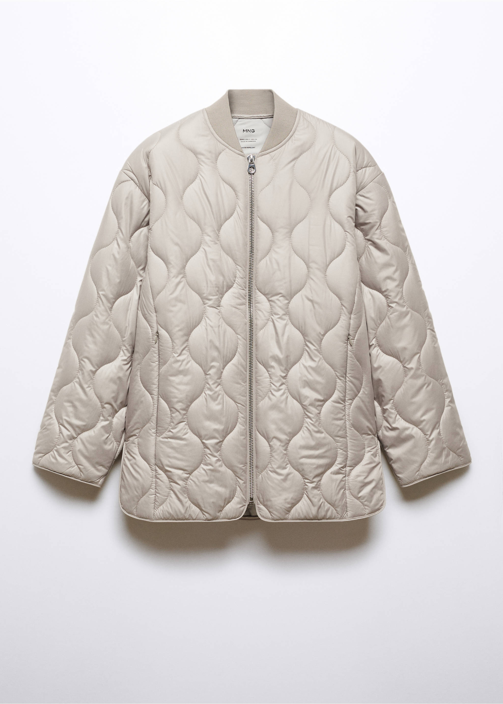 Wasserabweisender Oversize-Anorak in Stepp-Optik - Artikel ohne Model, Grau. Ref: 57055948-00.
