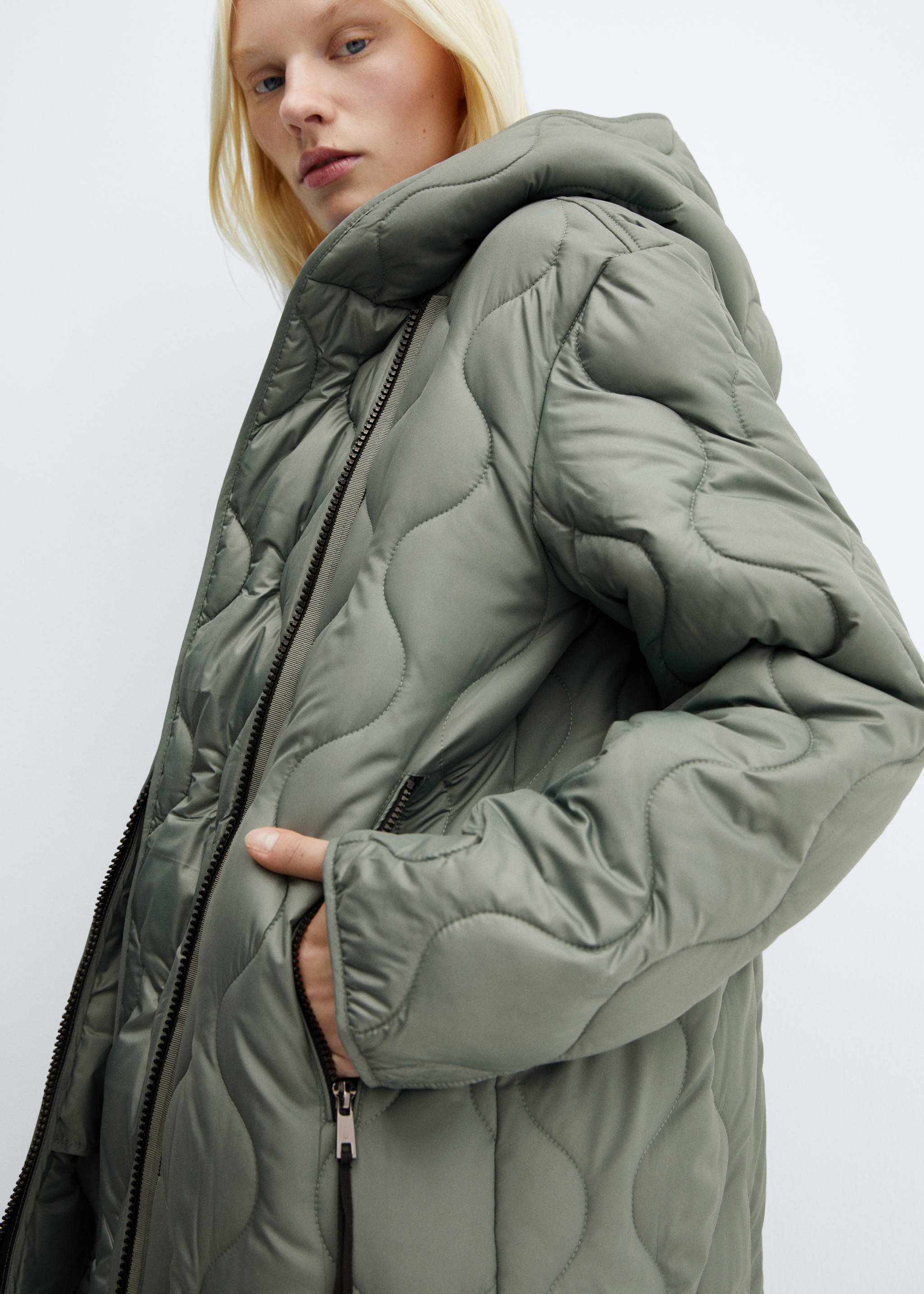 Hood puffer coat - Details of the article 6