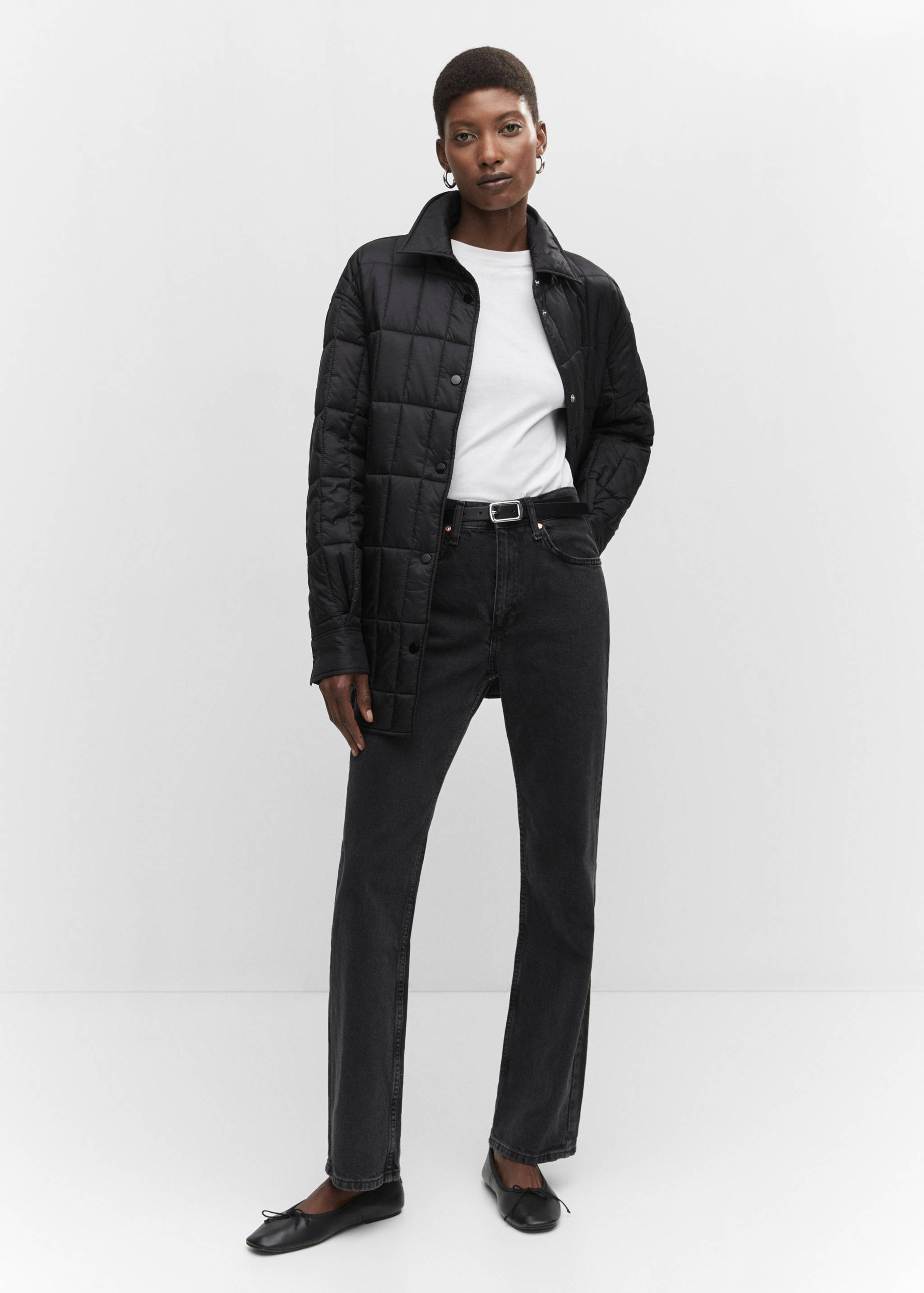 Anorak matelassé col chemise - Plan général