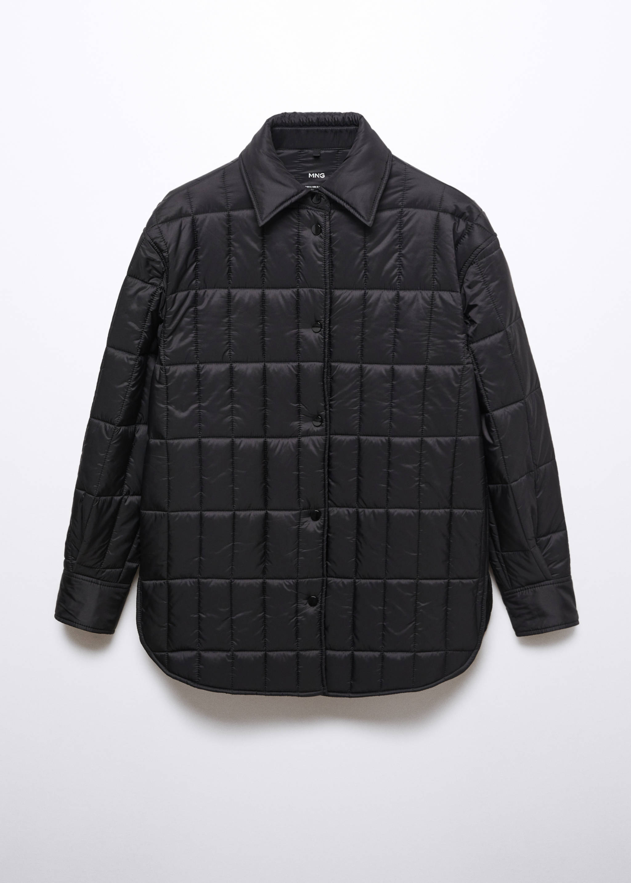 Quilted anorak with shirt collar - Article without model