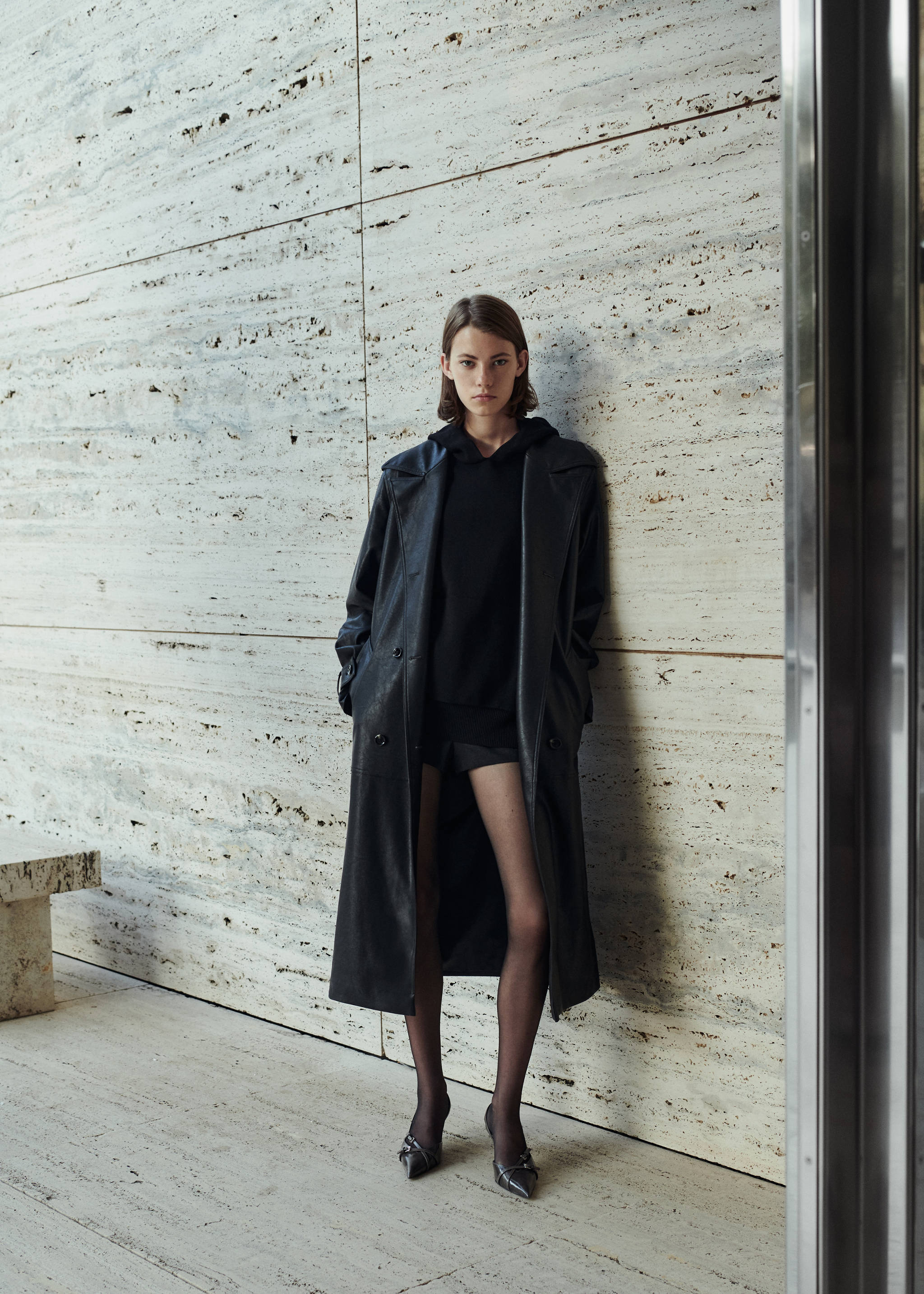 Trench oversize simili-cuir - Détail de l'article 7