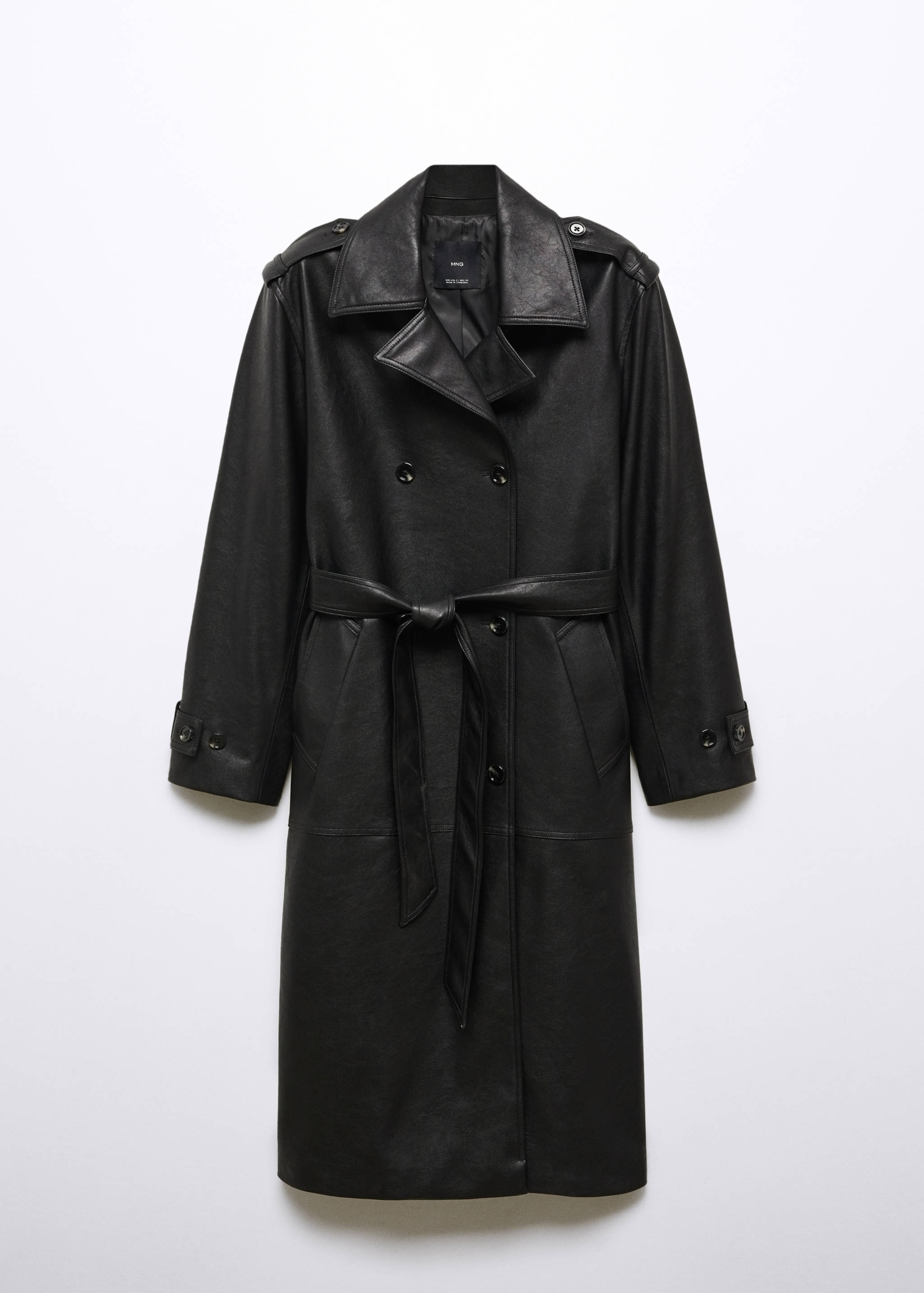 Trench oversize simili-cuir - Article sans modèle