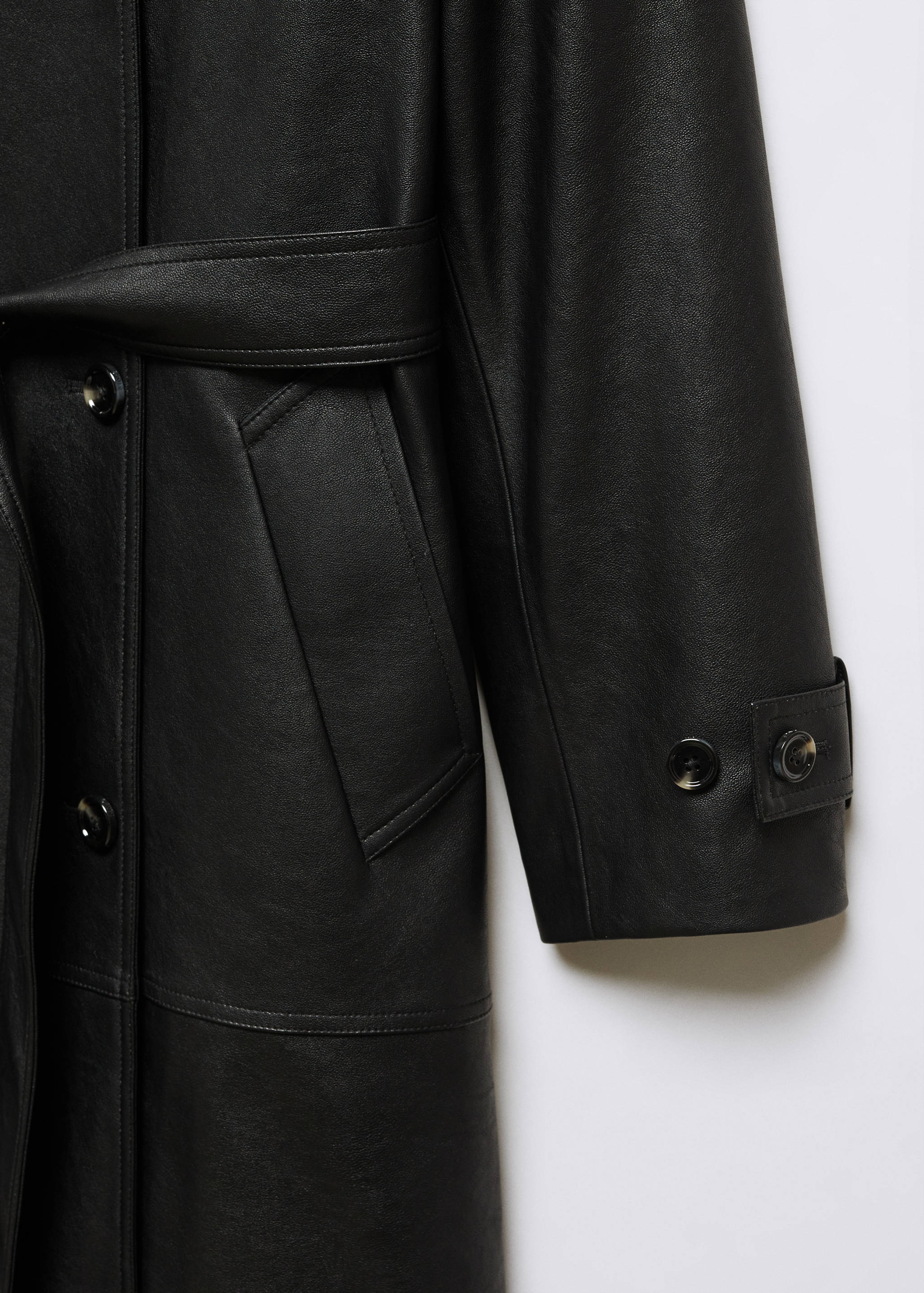 Trench oversize simili-cuir - Détail de l'article 8