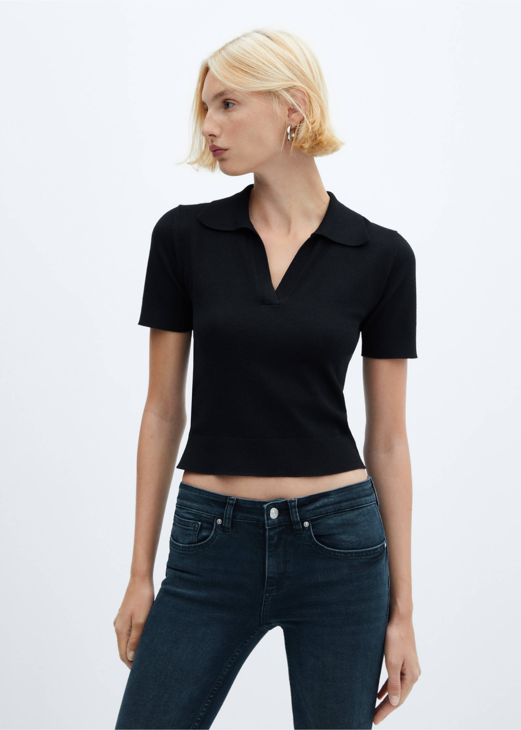 Jeans skinny push-up - Artikkeldetalj 1, Dyp mørk blå. Ref: 57055955-00.