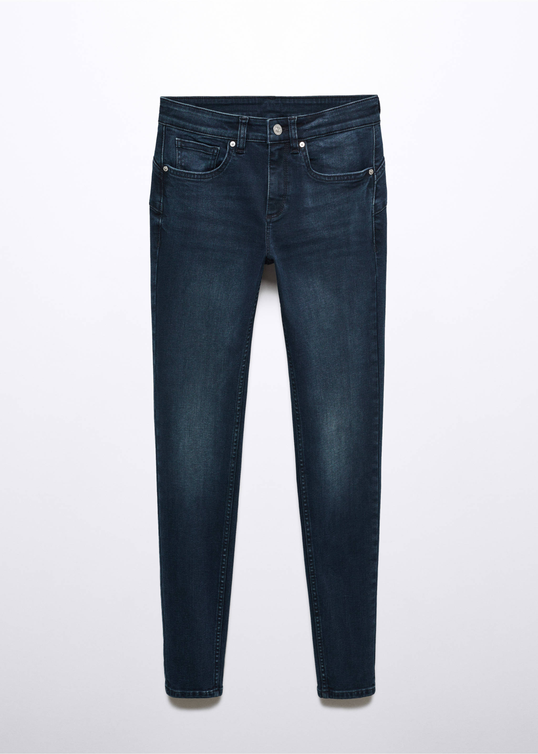 Jeans skinny push-up - Artikkel uten modell, Dyp mørk blå. Ref: 57055955-00.