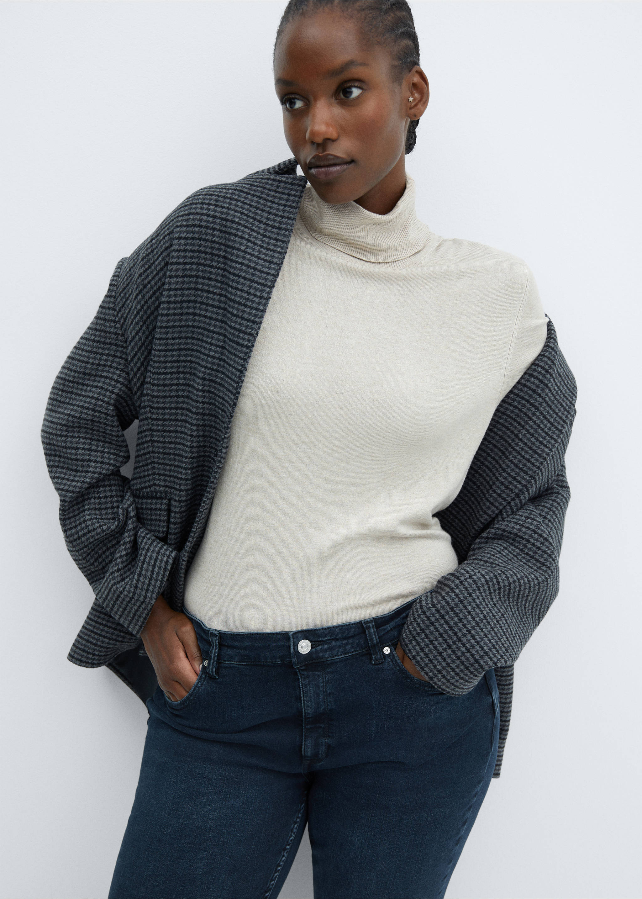 Jeans skinny push-up - Artikkeldetalj 5, Dyp mørk blå. Ref: 57055955-00.