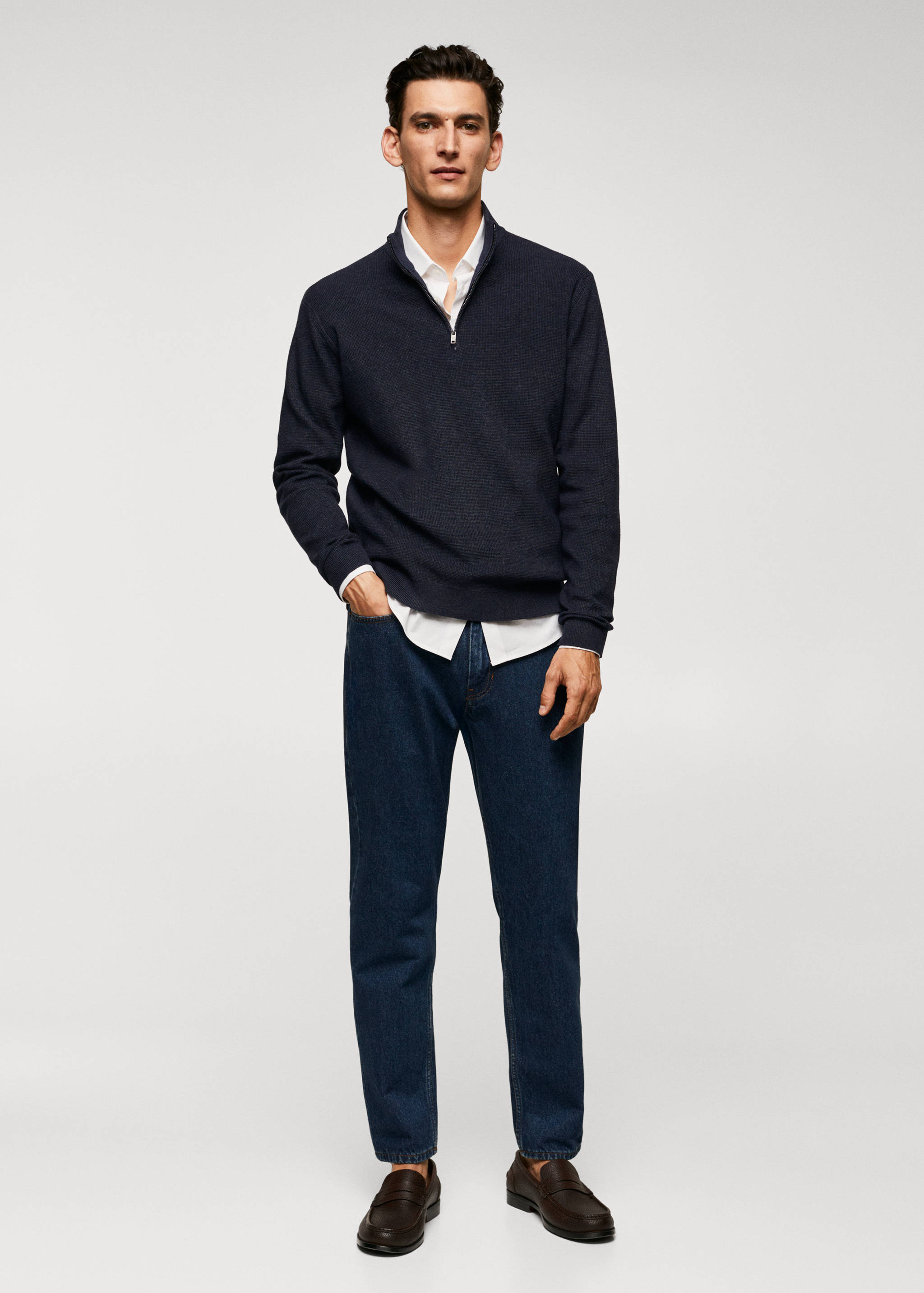 Pull-over col cheminé - Plan général