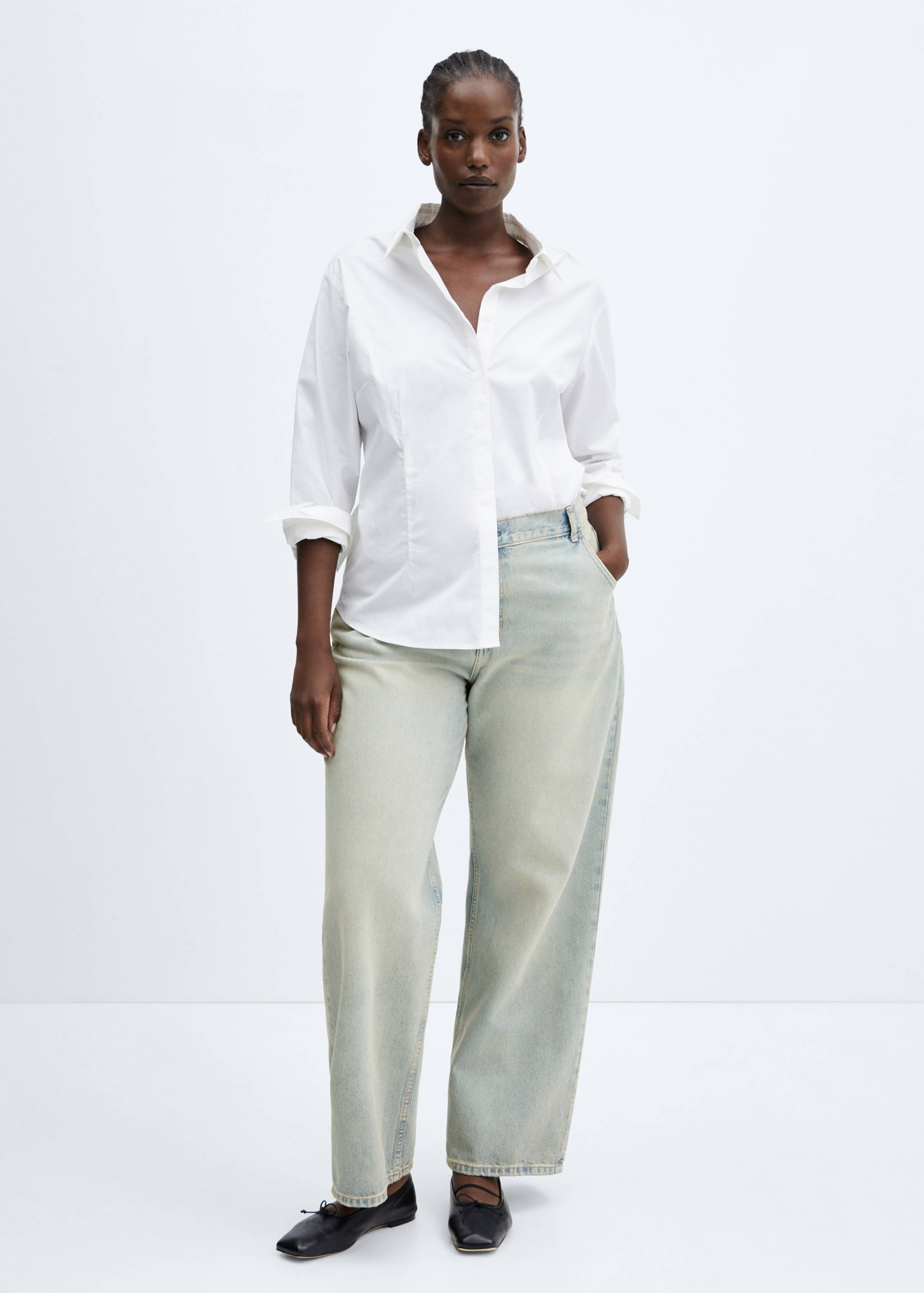 Jeans wide leg tiro bajo - Detalle del artículo 3